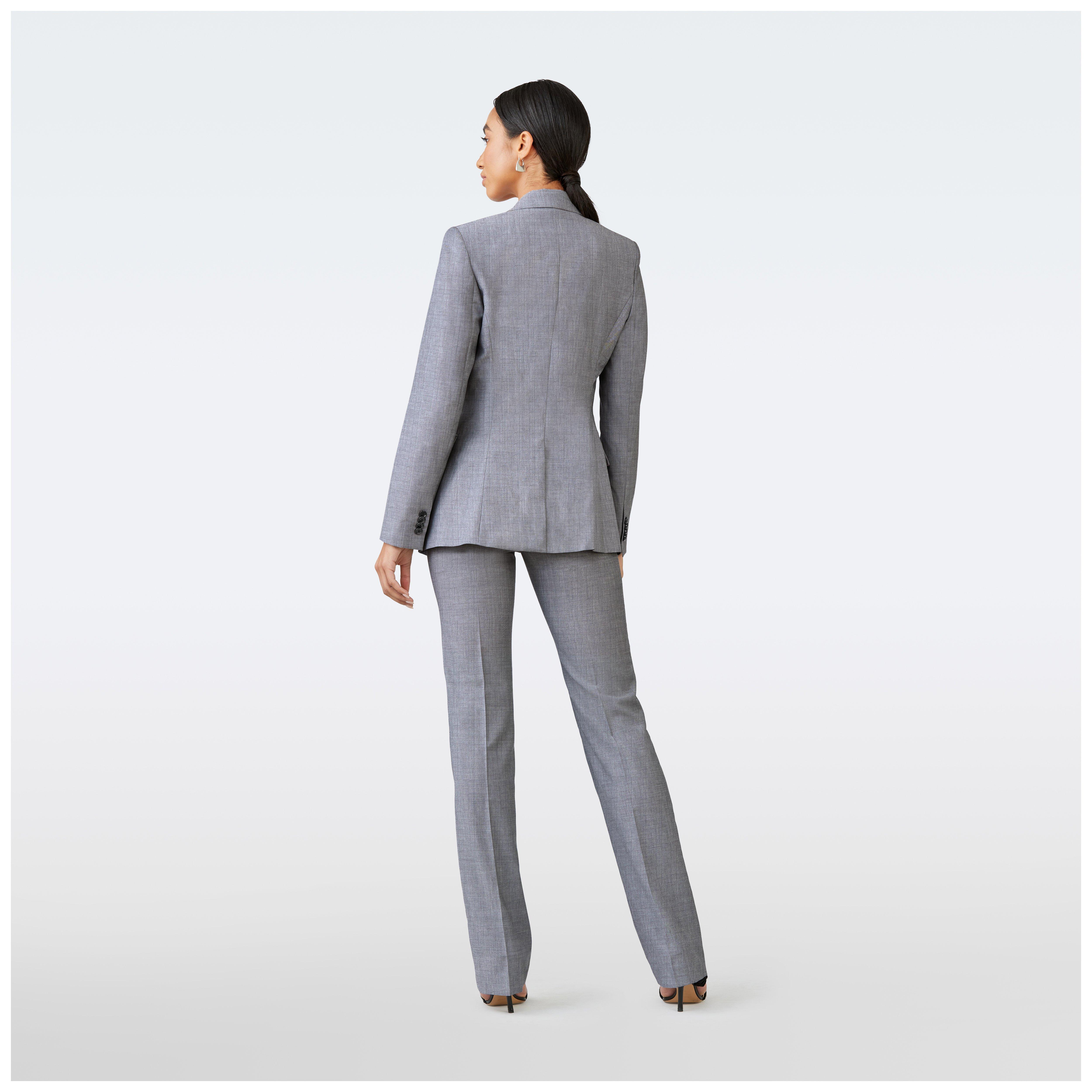 Custom Blazers Made For You Highbridge Light Gray Blazer Women