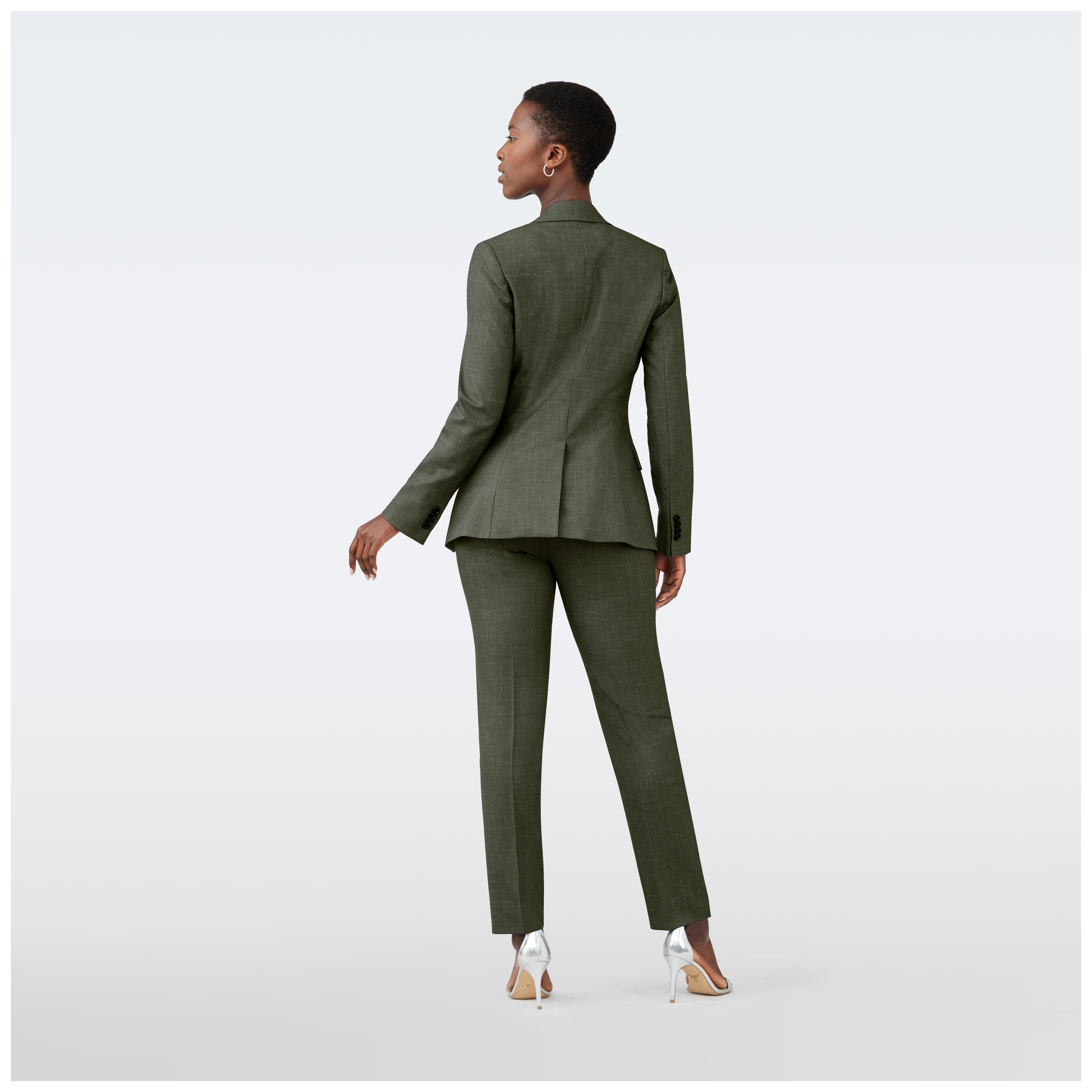 Product thumbnail 2 Green blazer women - Stockport Solid Design from Spring / Summer Indochino Collection