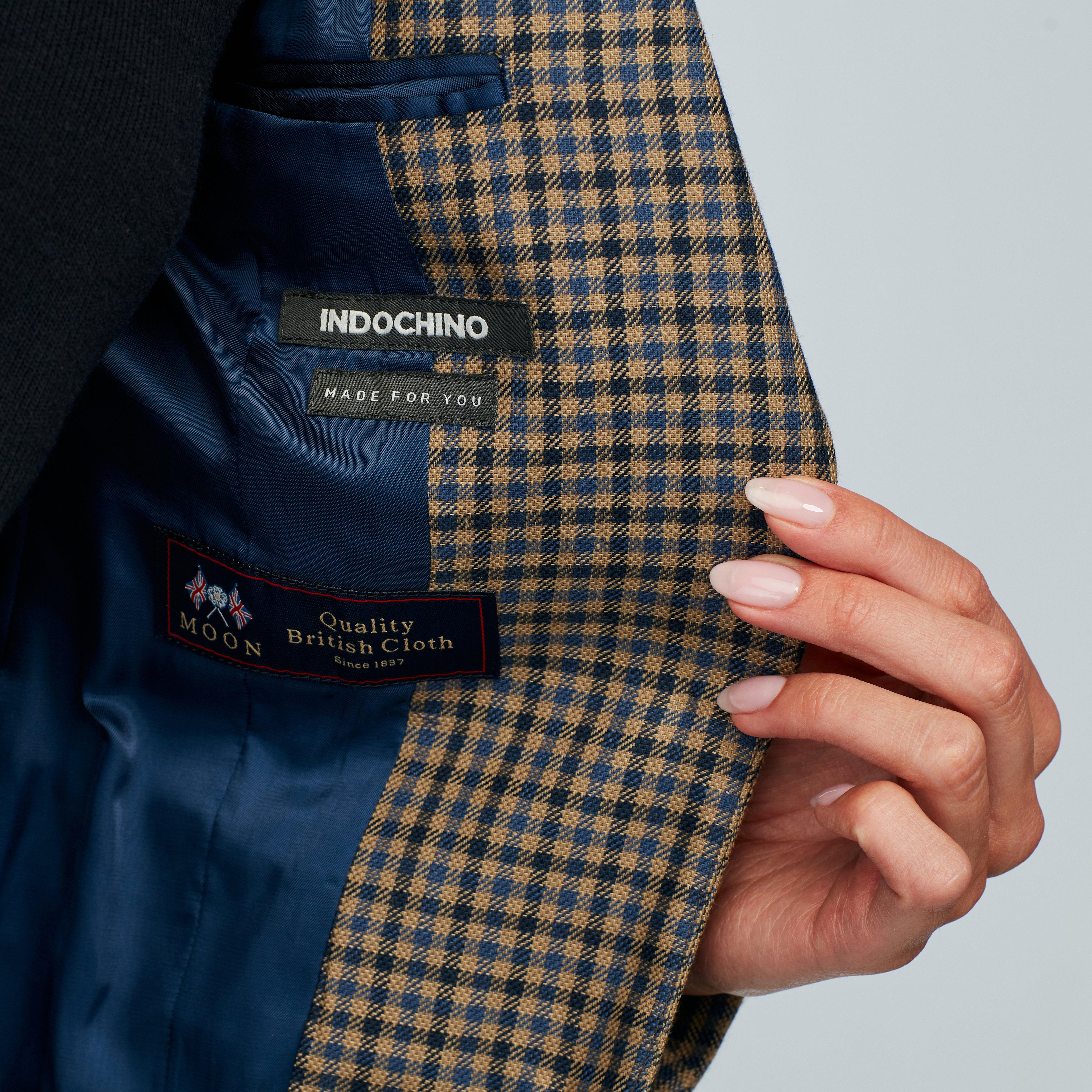 Product thumbnail 3 Brown blazer women - Barnsley Checked Design from british Indochino Collection