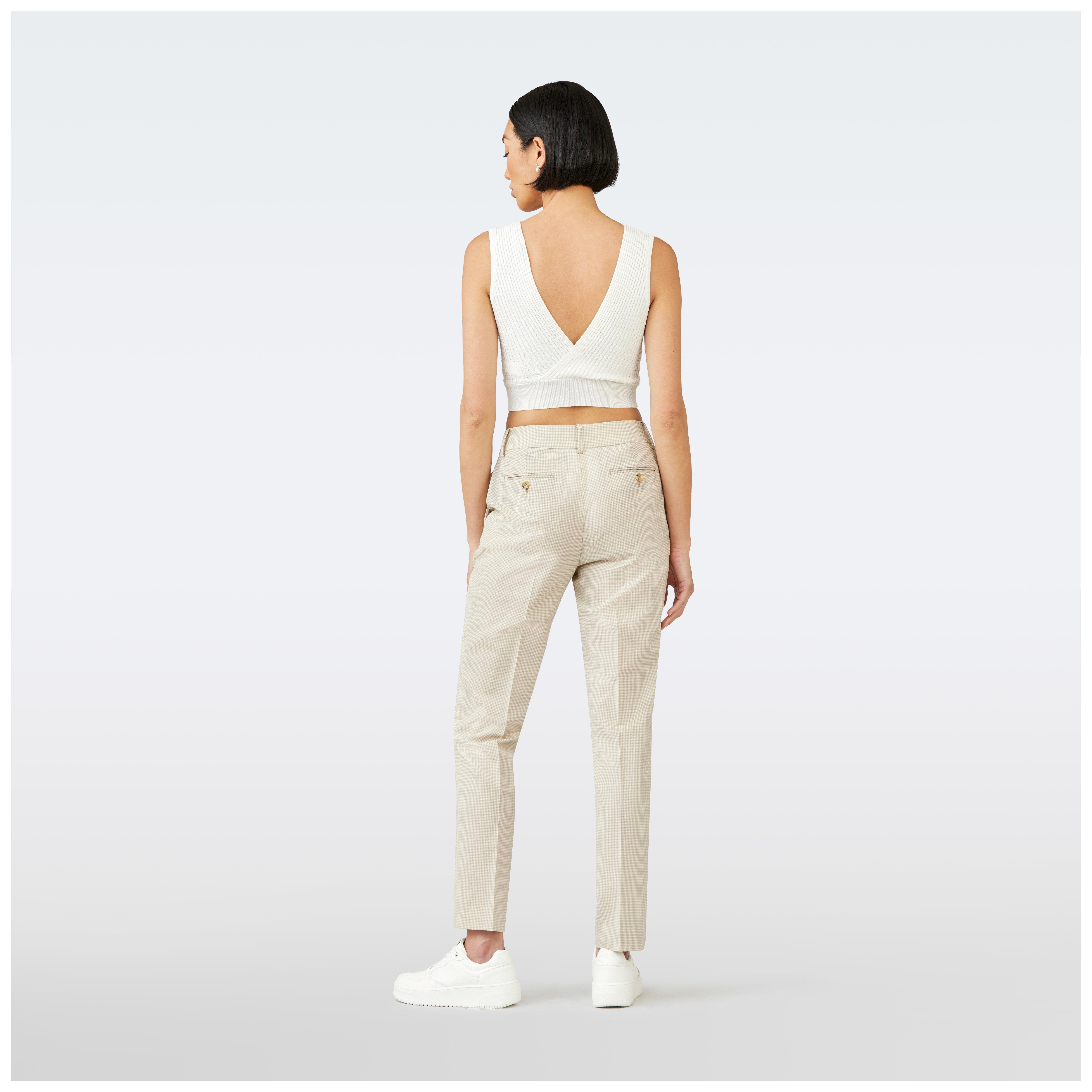 Product thumbnail 2 Cream pants women - Loddon Checked Design from Seasonal Indochino Collection