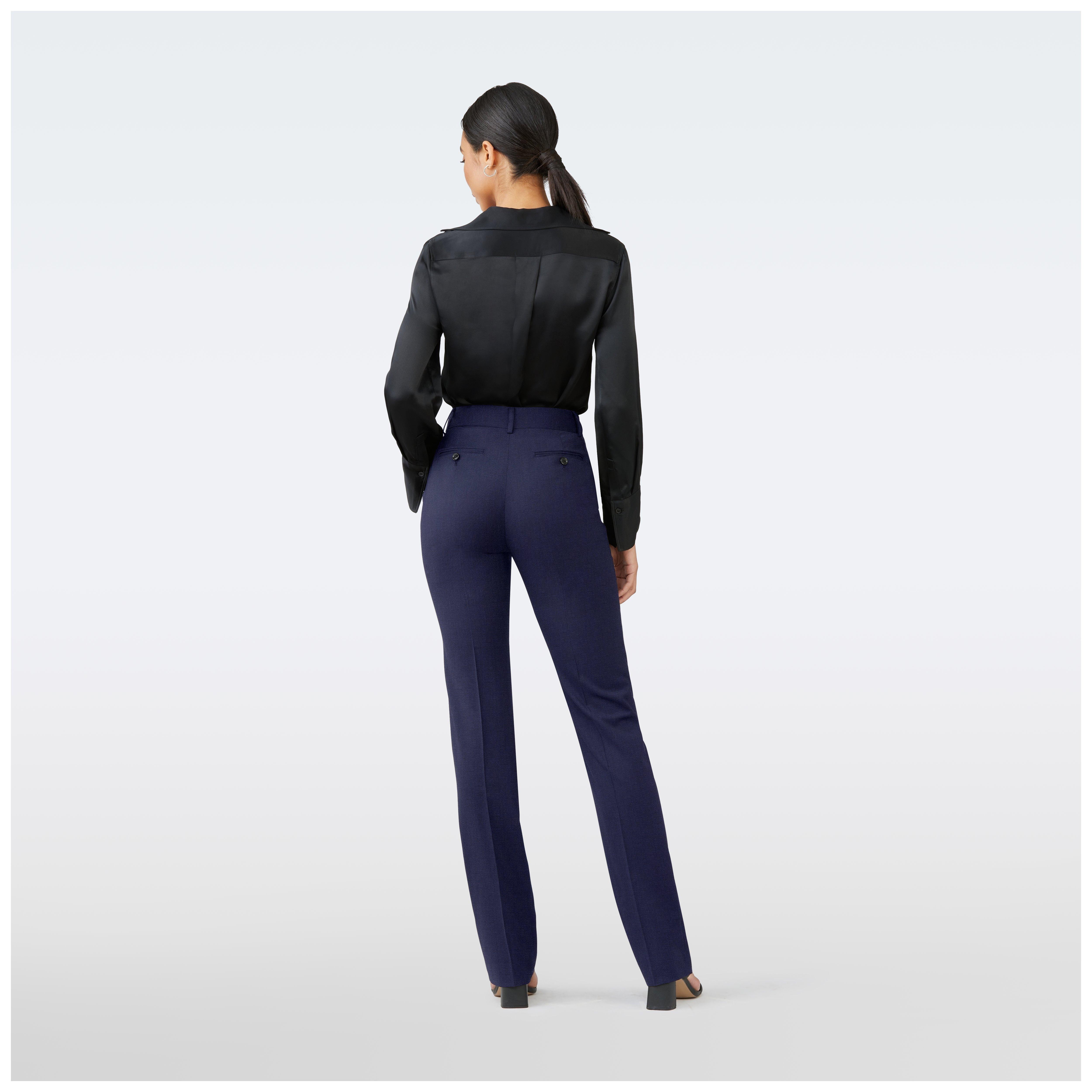 Product thumbnail 2 Blue pants women - Harrogate Solid Design from Luxury Indochino Collection