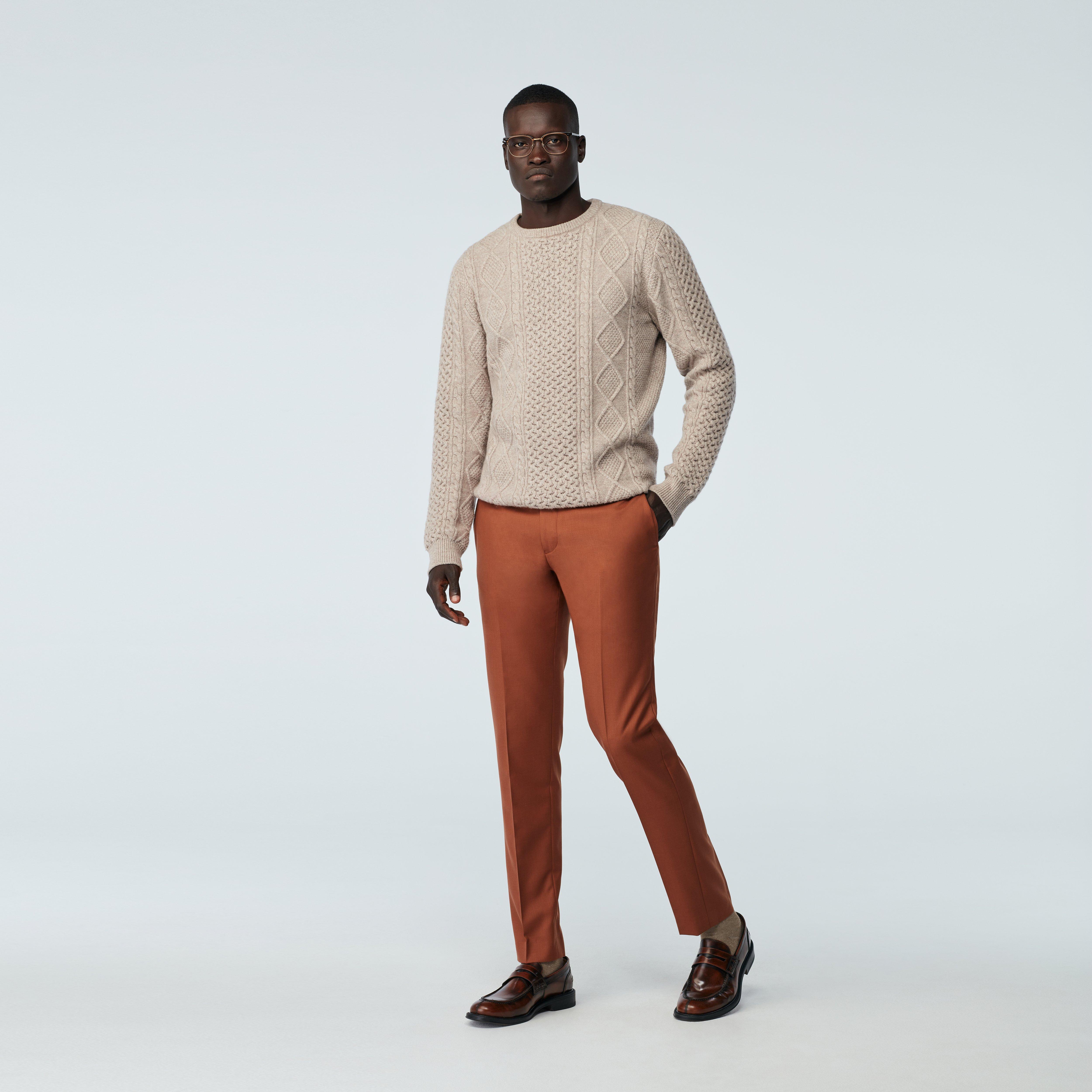 Brown pants - Harrogate Solid Design from Luxury Indochino Collection