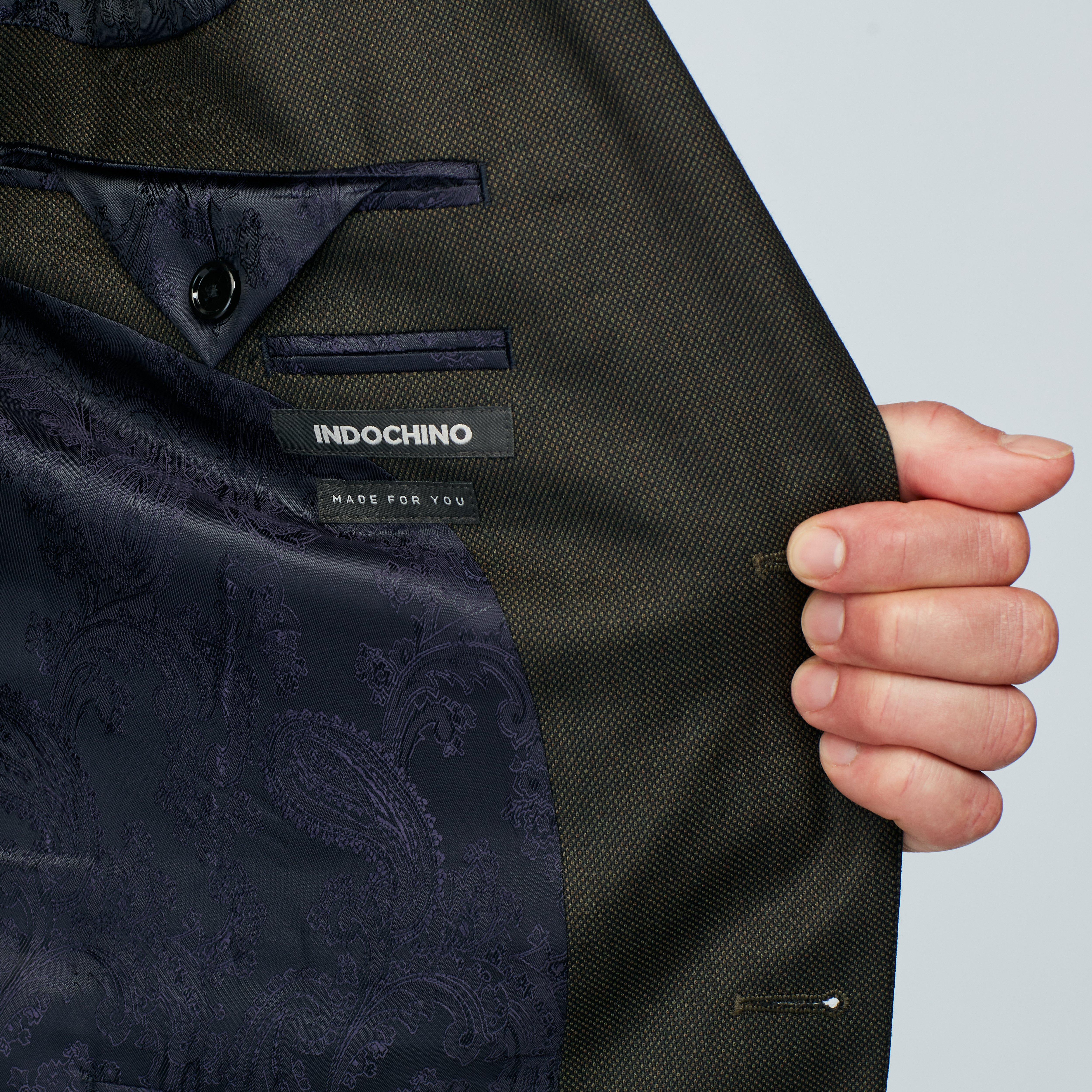 Product thumbnail 5 Olive suit - Highbridge Solid Design from Luxury Spring / Summer Indochino Collection