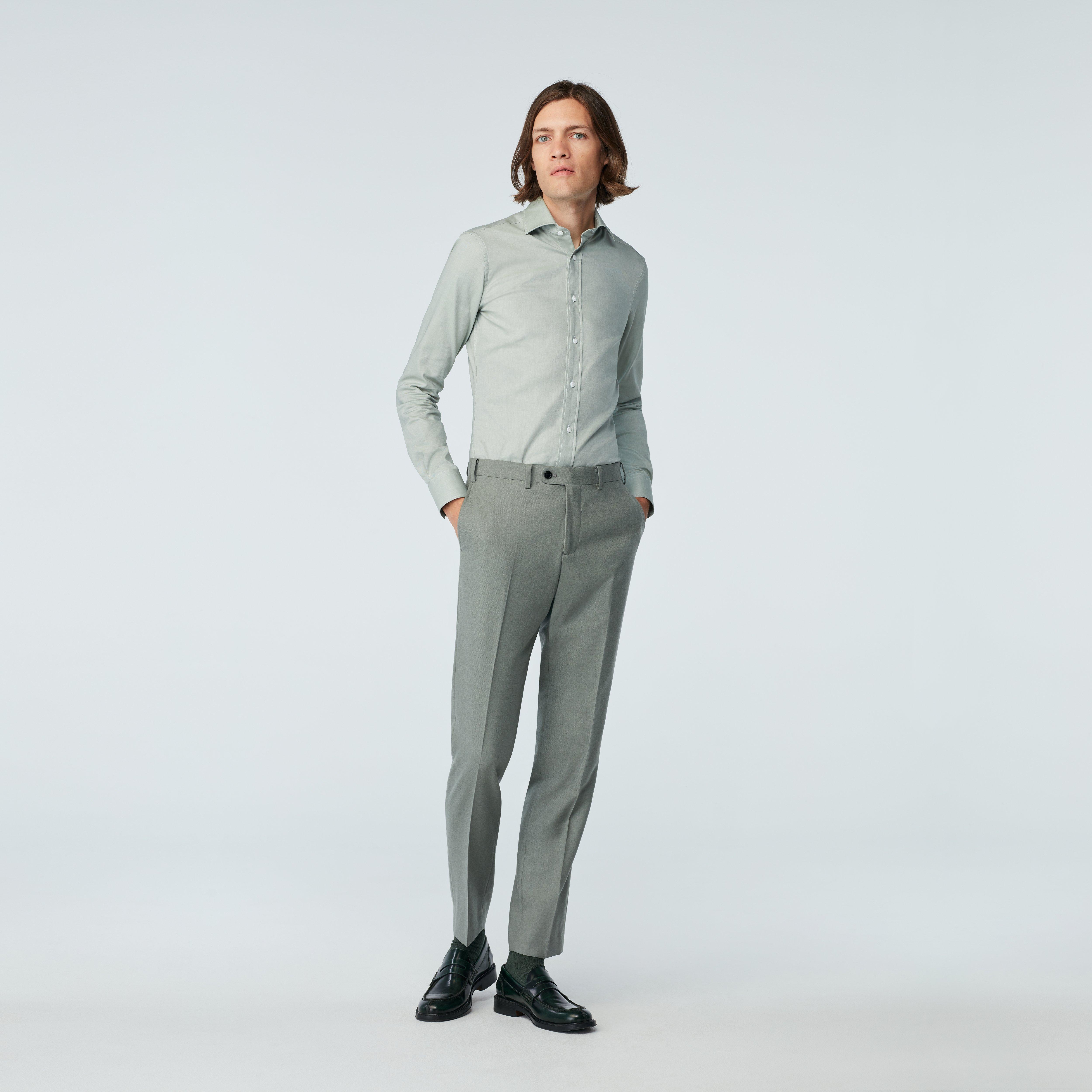 Product thumbnail 3 Green suit - Hoxton Solid Design from Luxury Indochino Collection