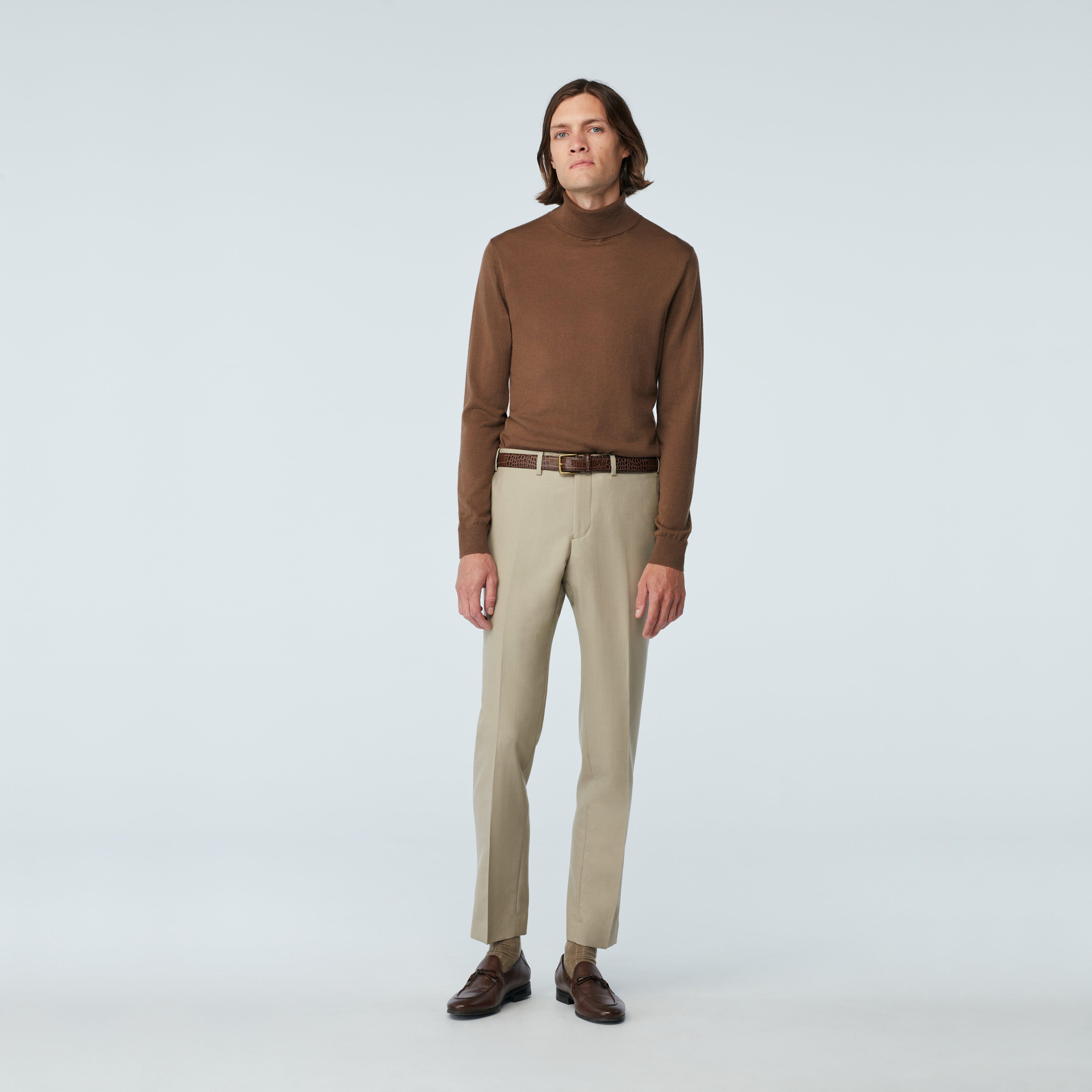 Hoxton Wool Silk Flannel Sand Pants