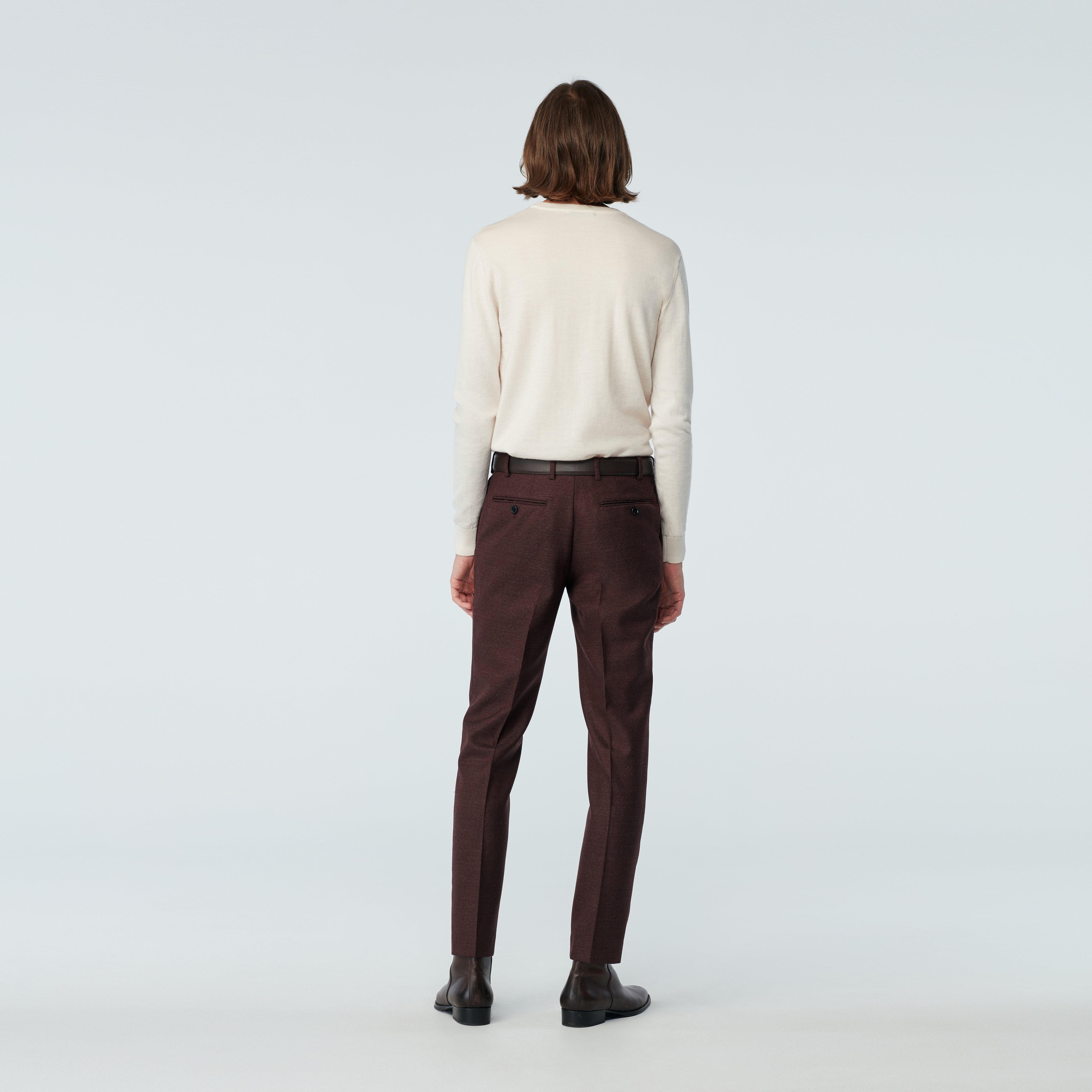 Product thumbnail 2 Burgundy pants - Jackfield Solid Design from Indochino Collection