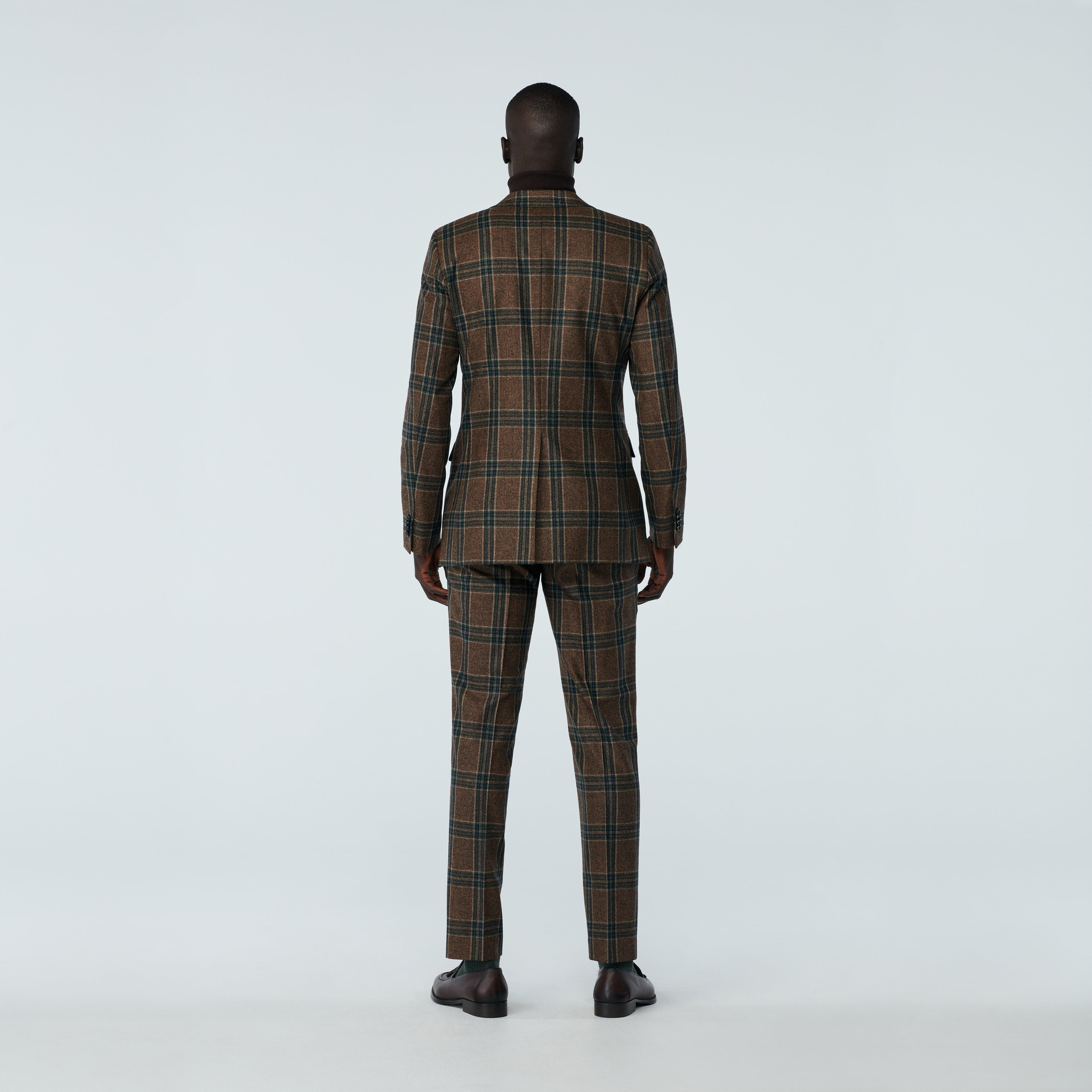 Product thumbnail 2 Brown suit - Molveno Checked Design from Italian Indochino Collection