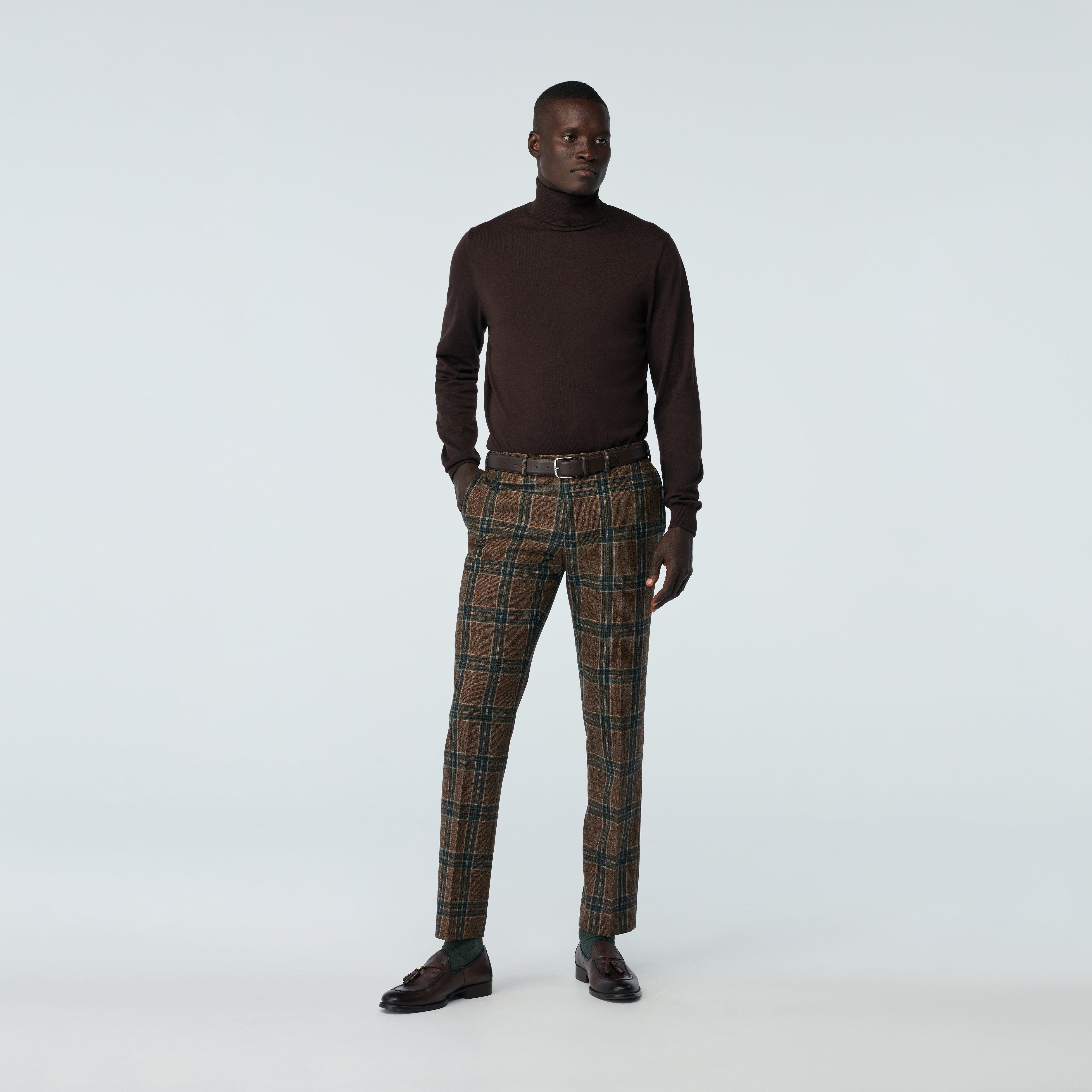Product thumbnail 3 Brown suit - Molveno Checked Design from Italian Indochino Collection