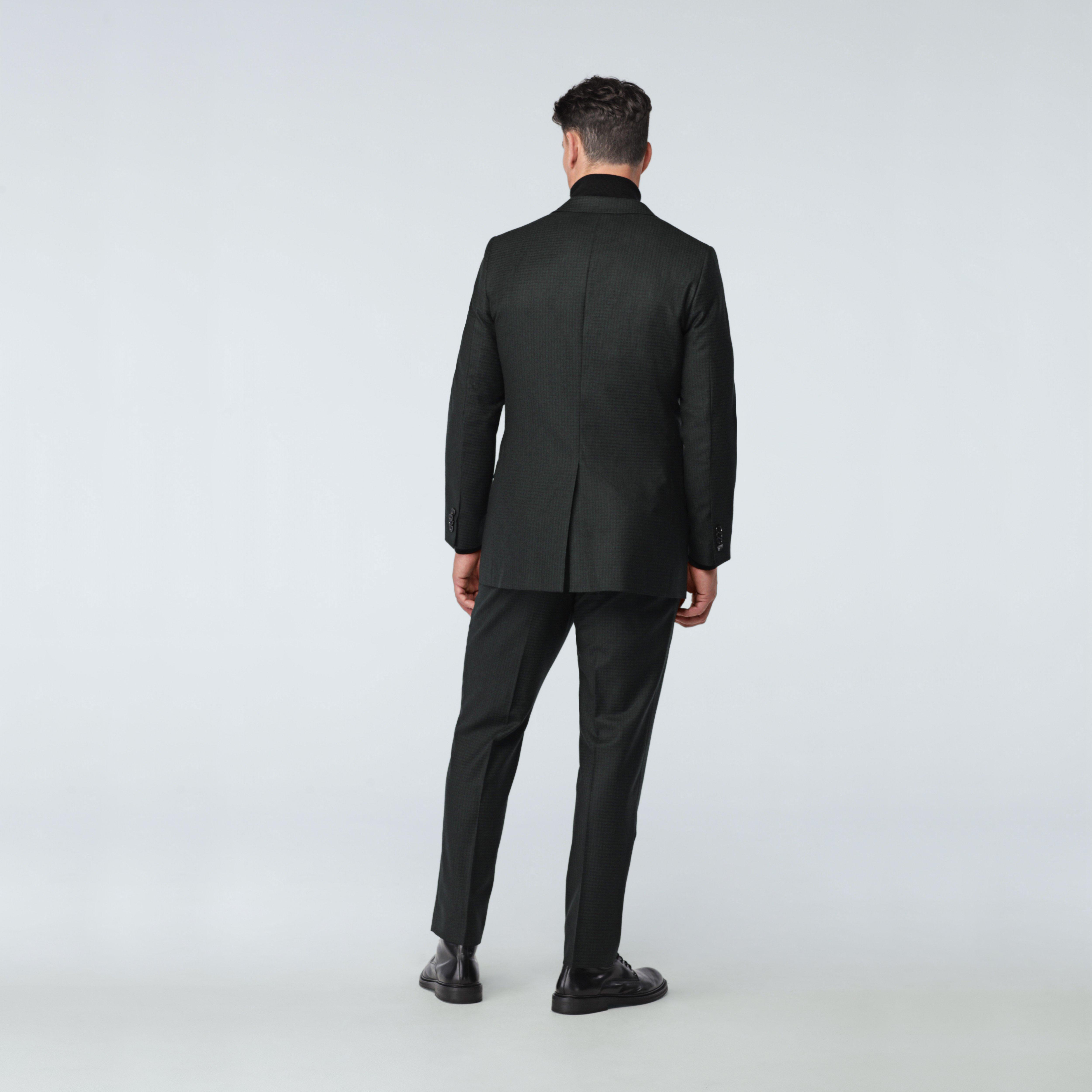 Custom Suits Made For You - Monterosso Check Hunter Green Suit | INDOCHINO
