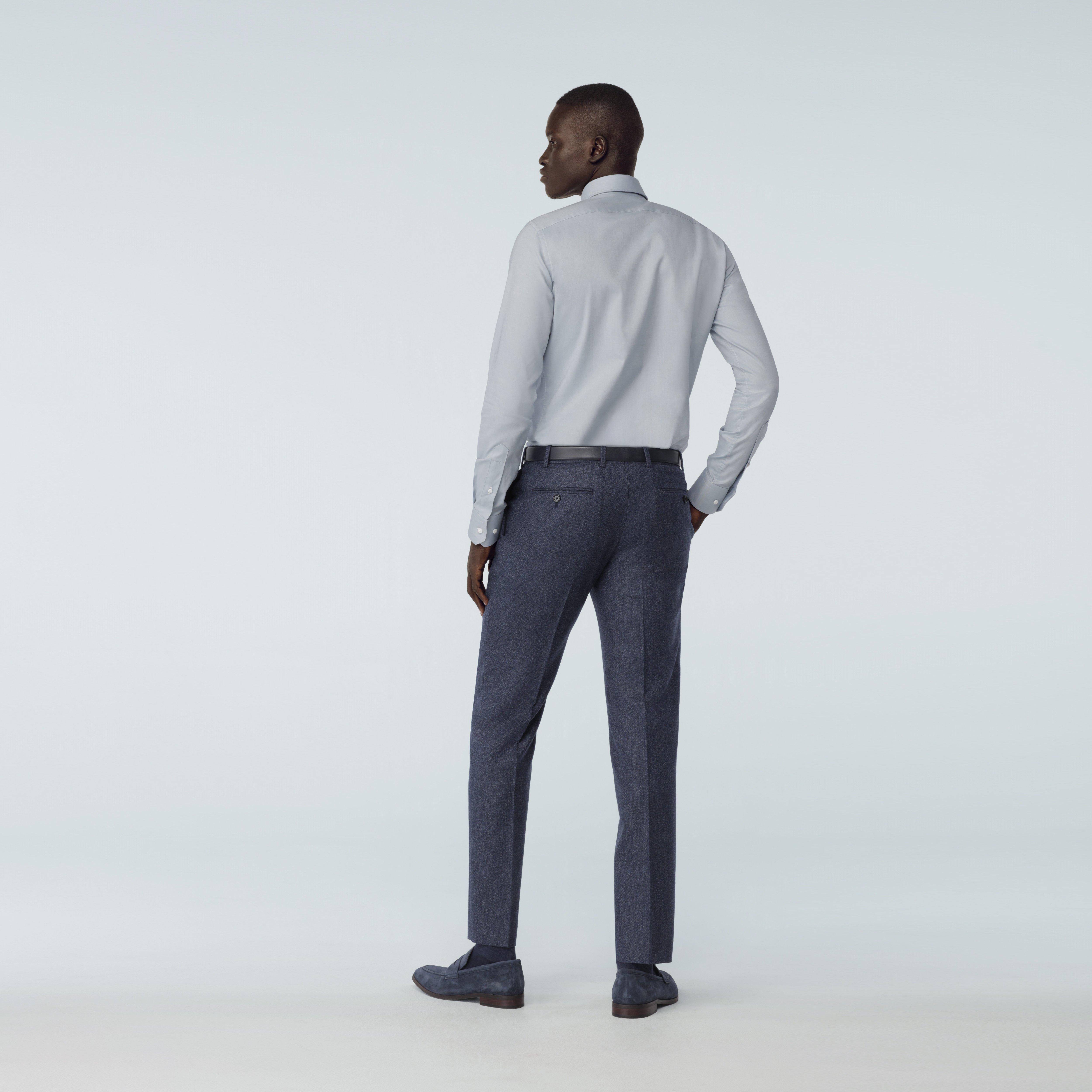 Product thumbnail 2 Blue pants - Monterosso Solid Design from Italian Indochino Collection