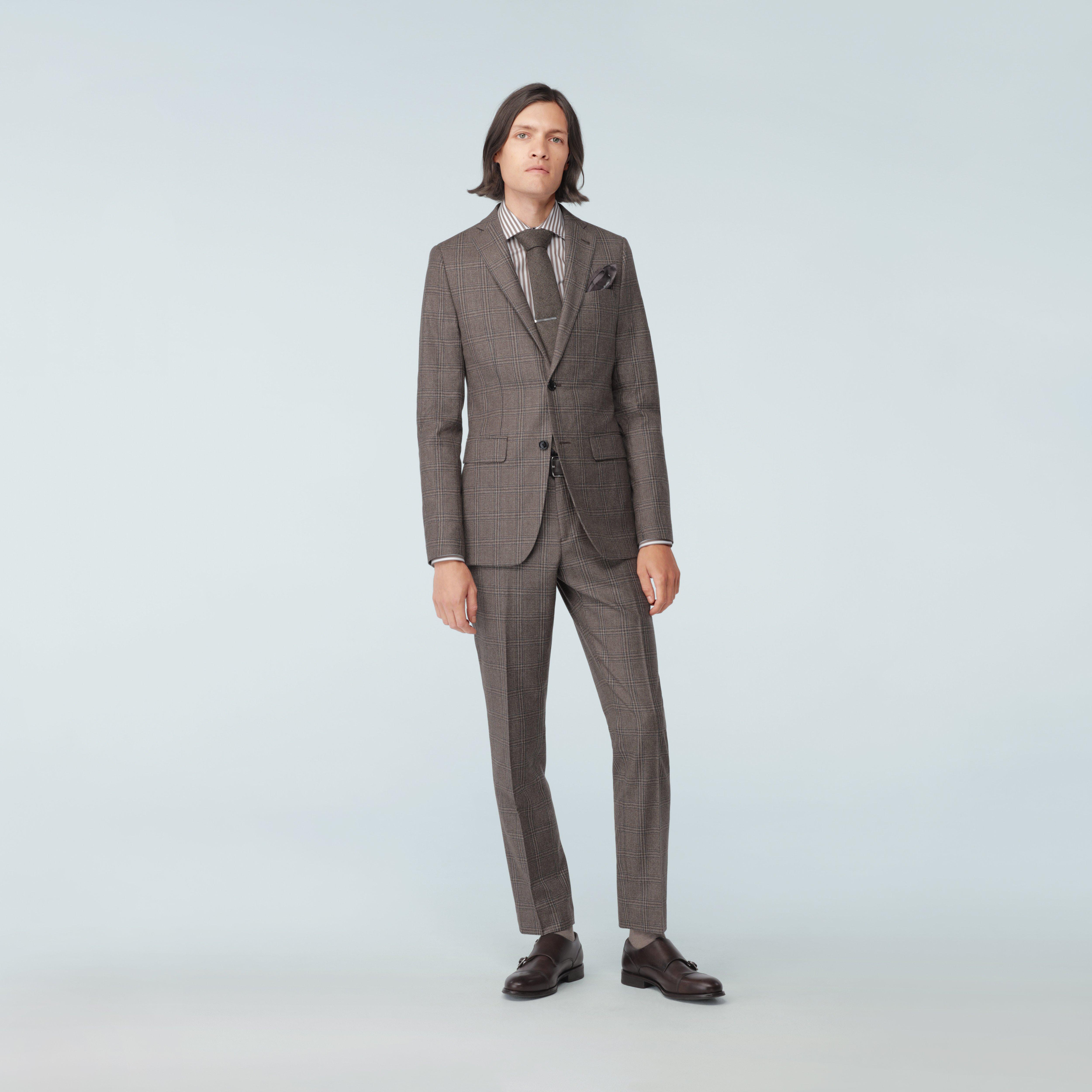 Brown suit - Monterosso Solid Design from Italian Indochino Collection