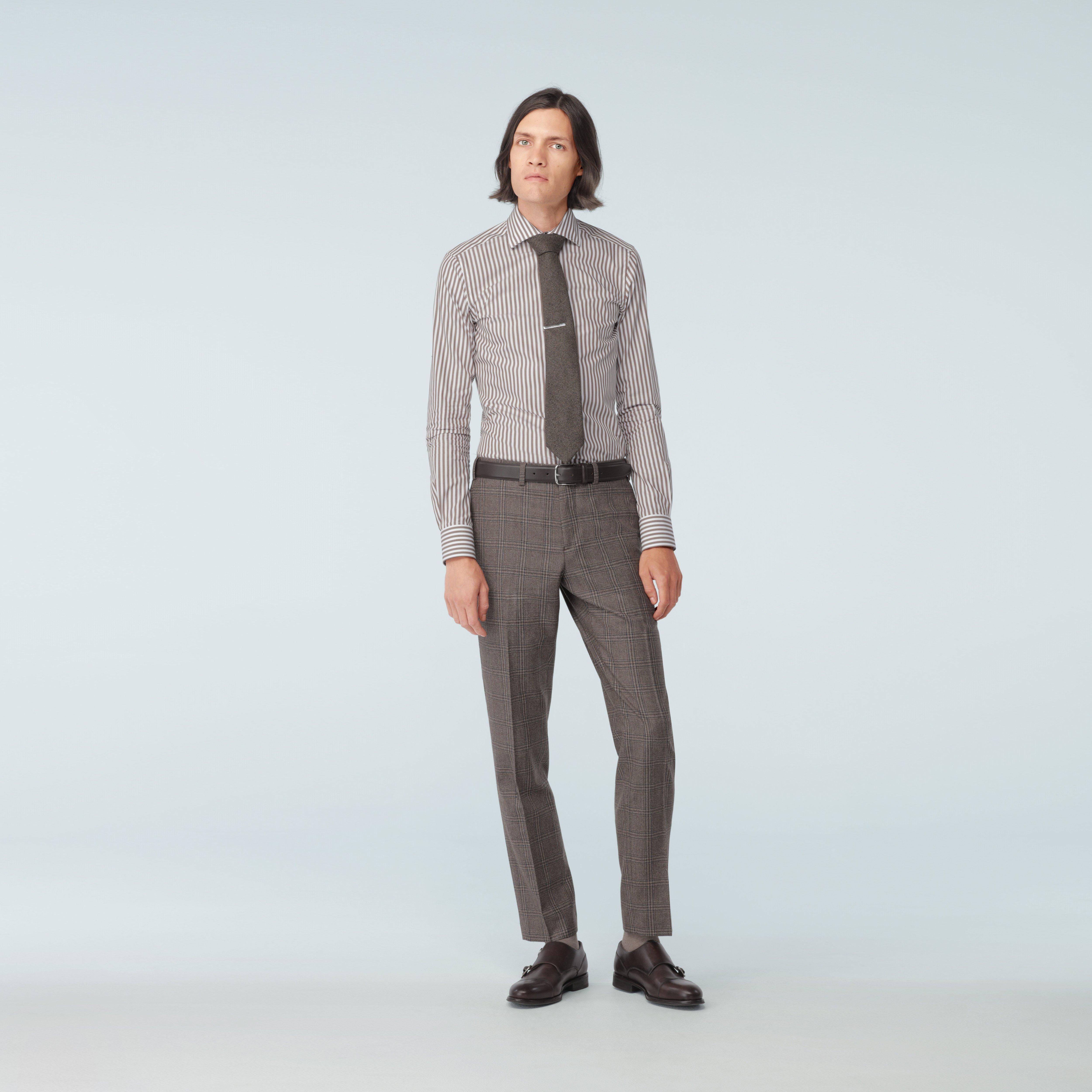 Product thumbnail 3 Brown suit - Monterosso Solid Design from Italian Indochino Collection