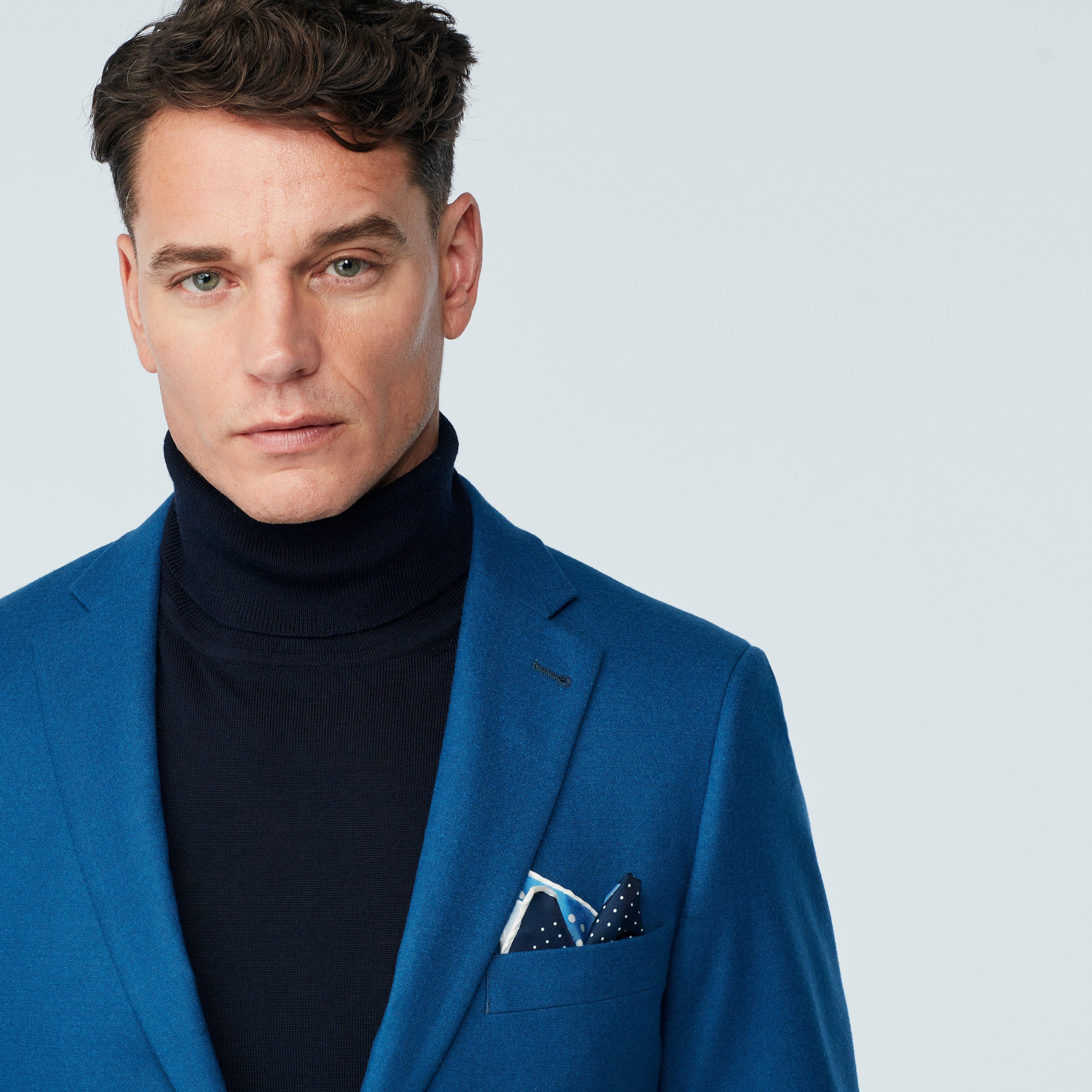 Product thumbnail 6 Blue suit - Monza Solid Design from Italian Indochino Collection
