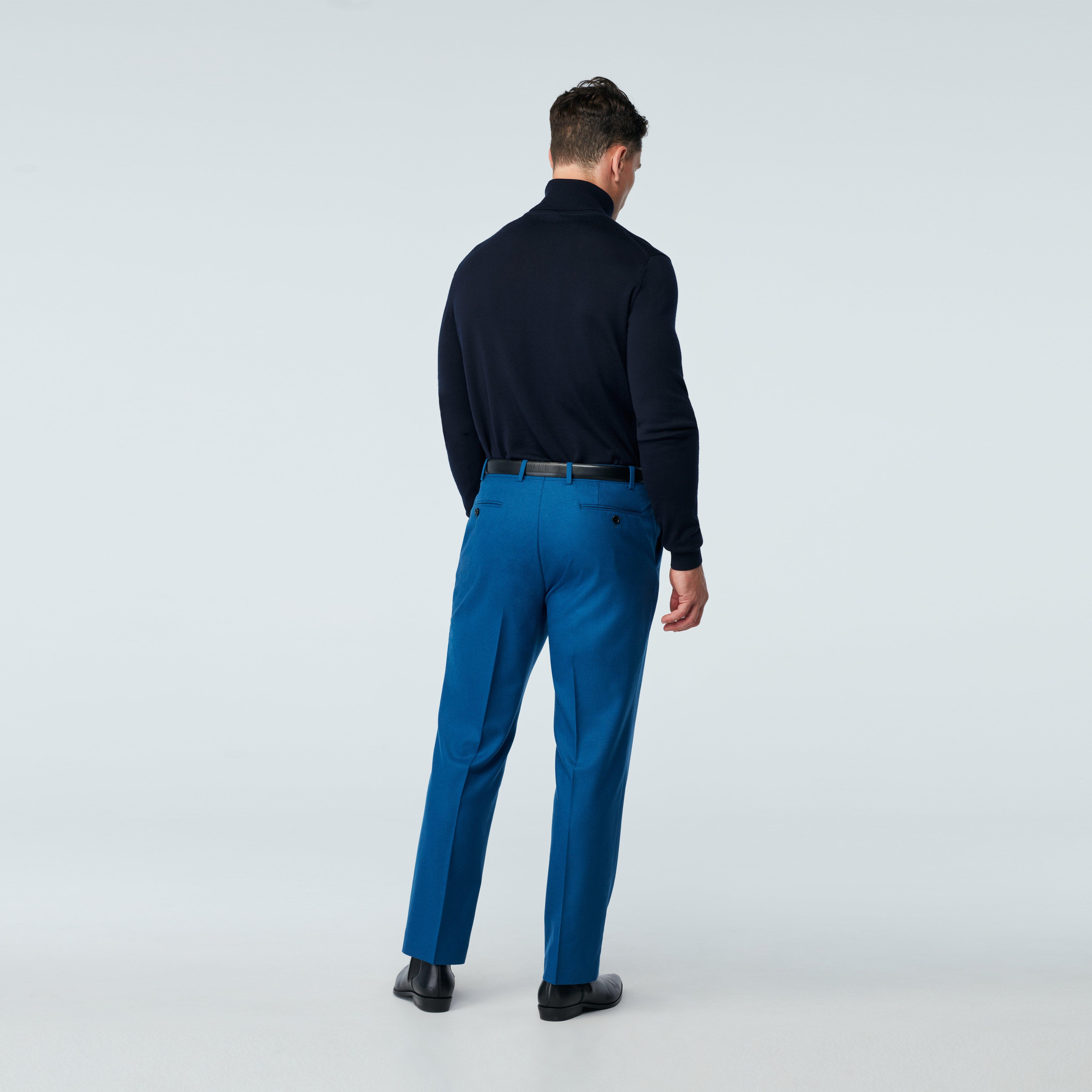 Product thumbnail 2 Blue pants - Monza Solid Design from Italian Indochino Collection