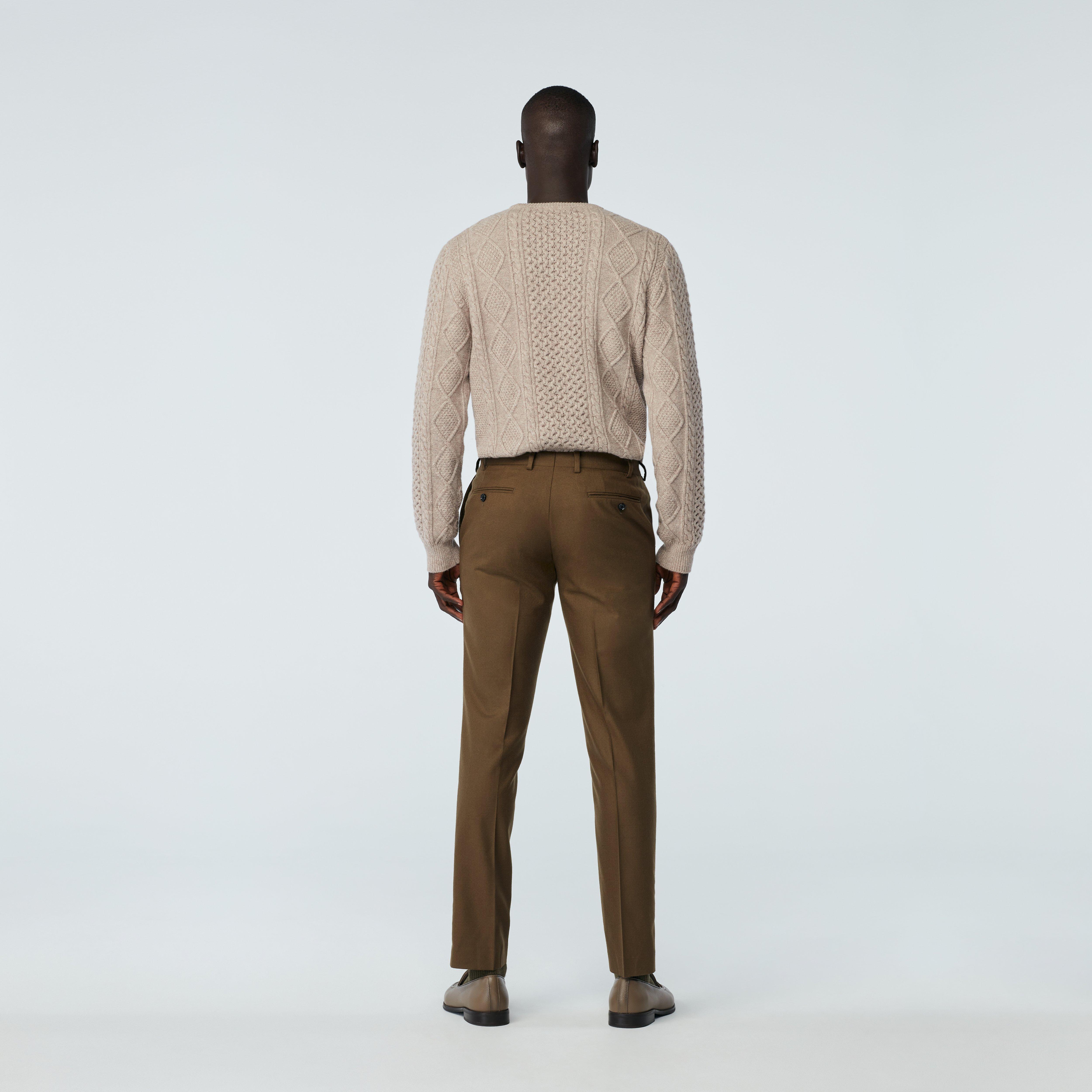 Product thumbnail 2 Brown pants - Monza Solid Design from Italian Indochino Collection