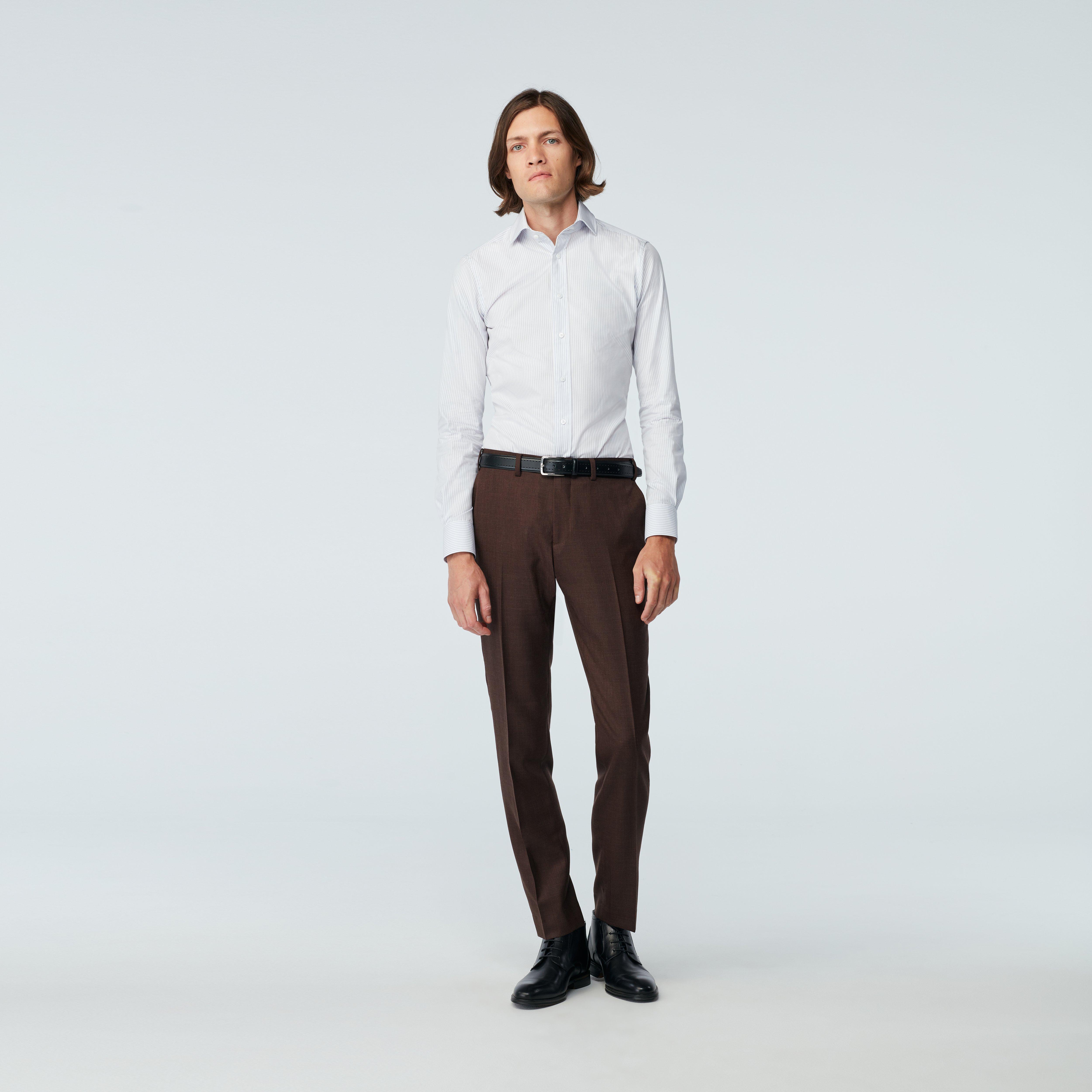 Men's Tapered Fit Pleated Pants | Perry Ellis