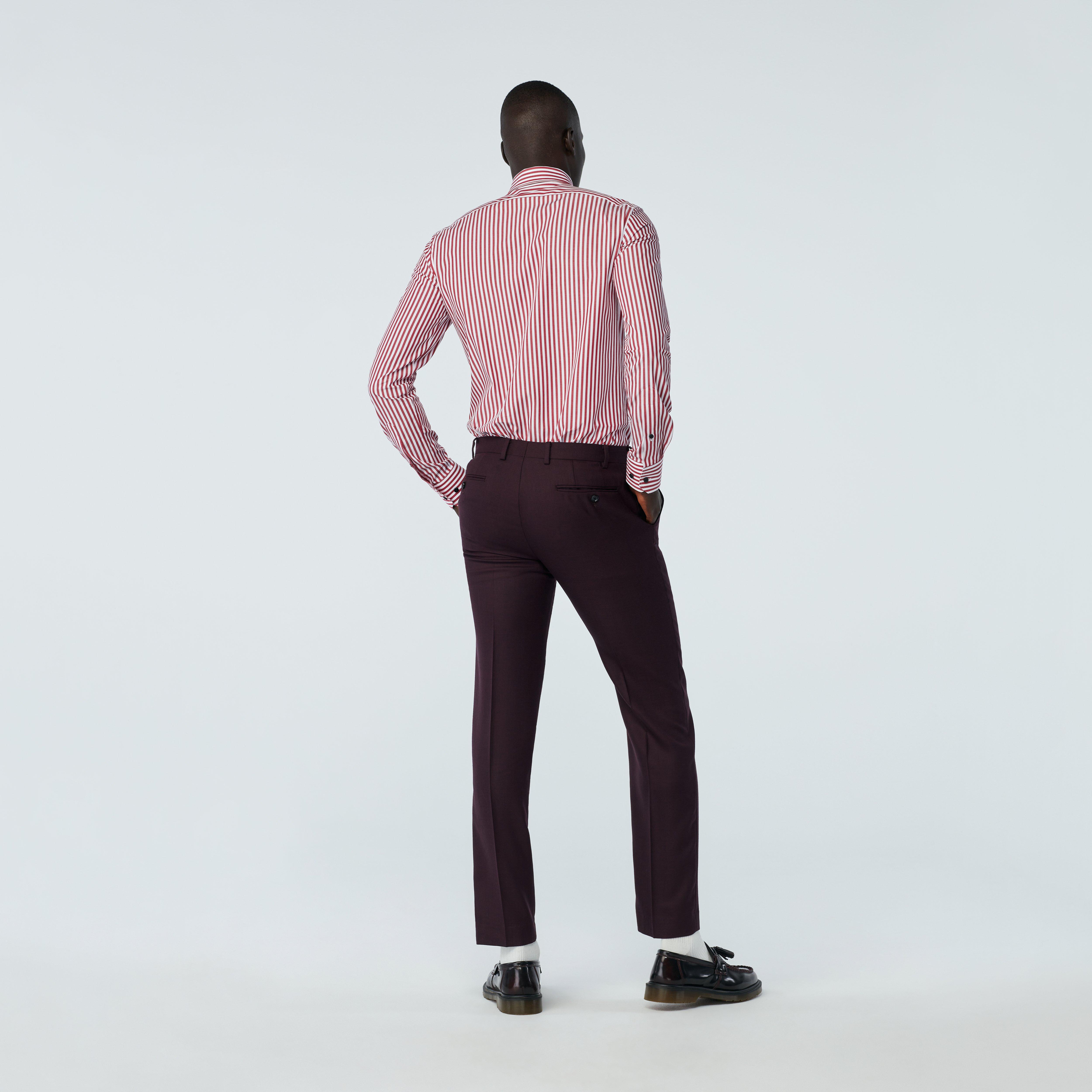 Product thumbnail 2 Burgundy pants - Northfield Solid Design from Indochino Collection