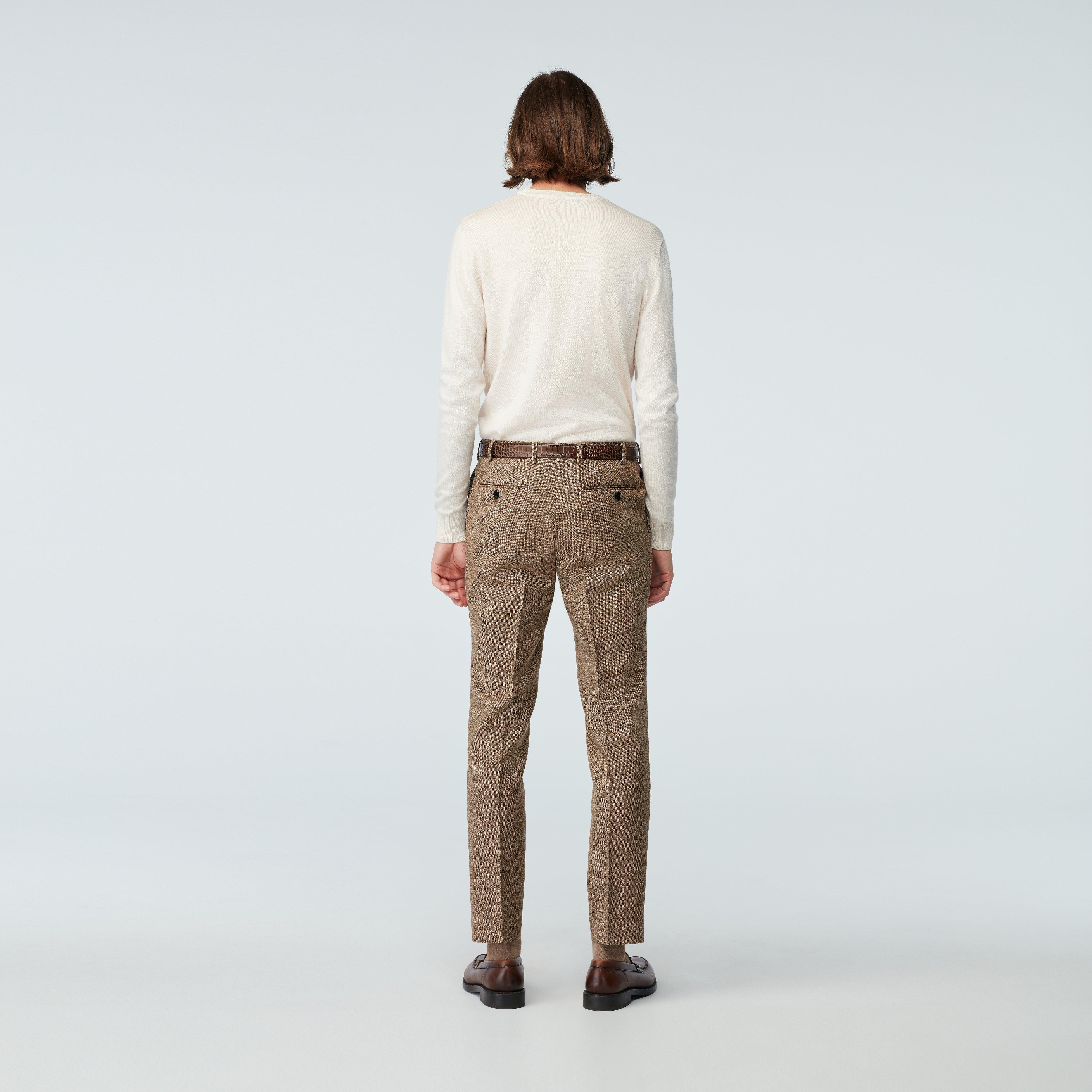 Product thumbnail 2 Brown pants - Beckenham Solid Design from british Indochino Collection