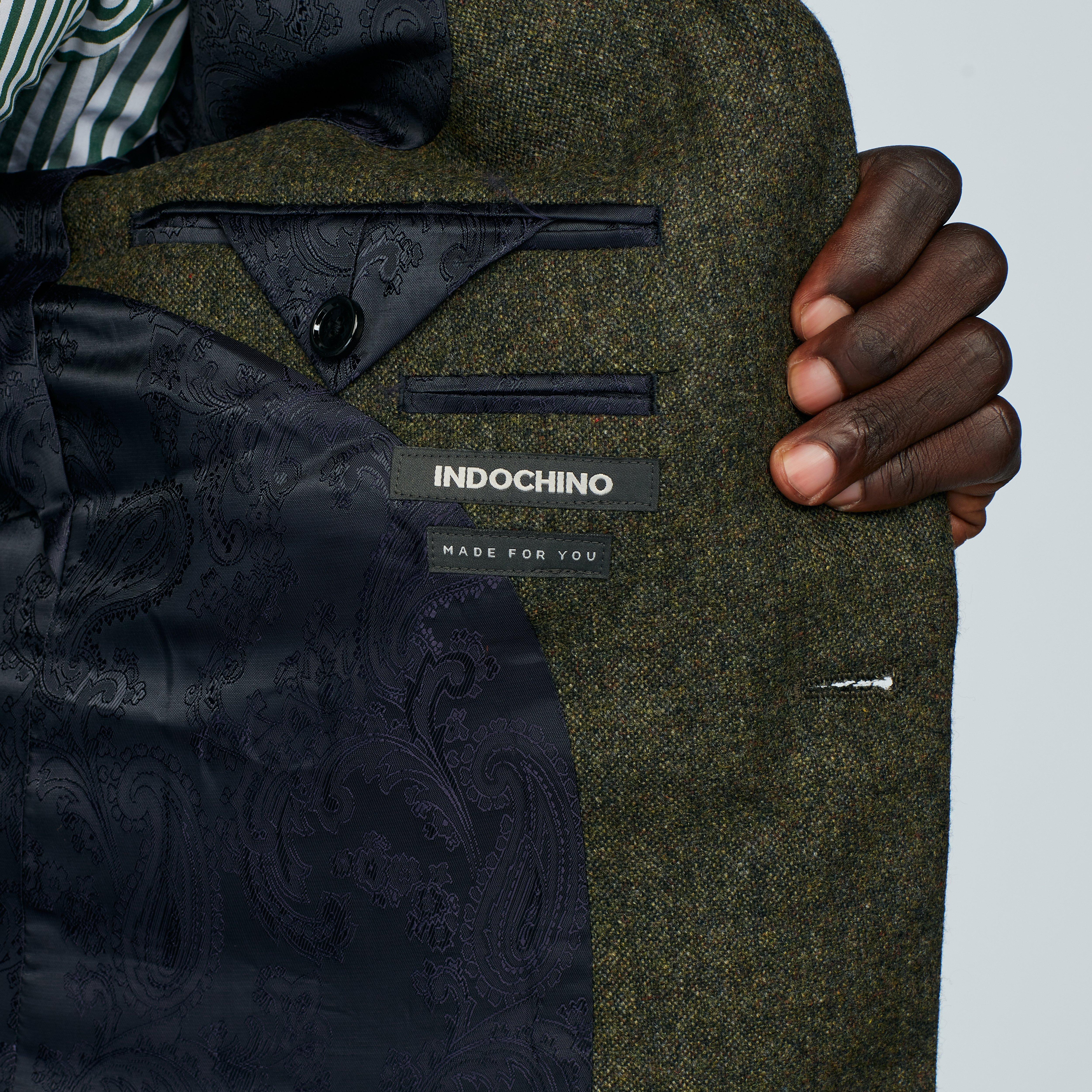 Product thumbnail 5 Olive suit - Beckenham Solid Design from british Indochino Collection