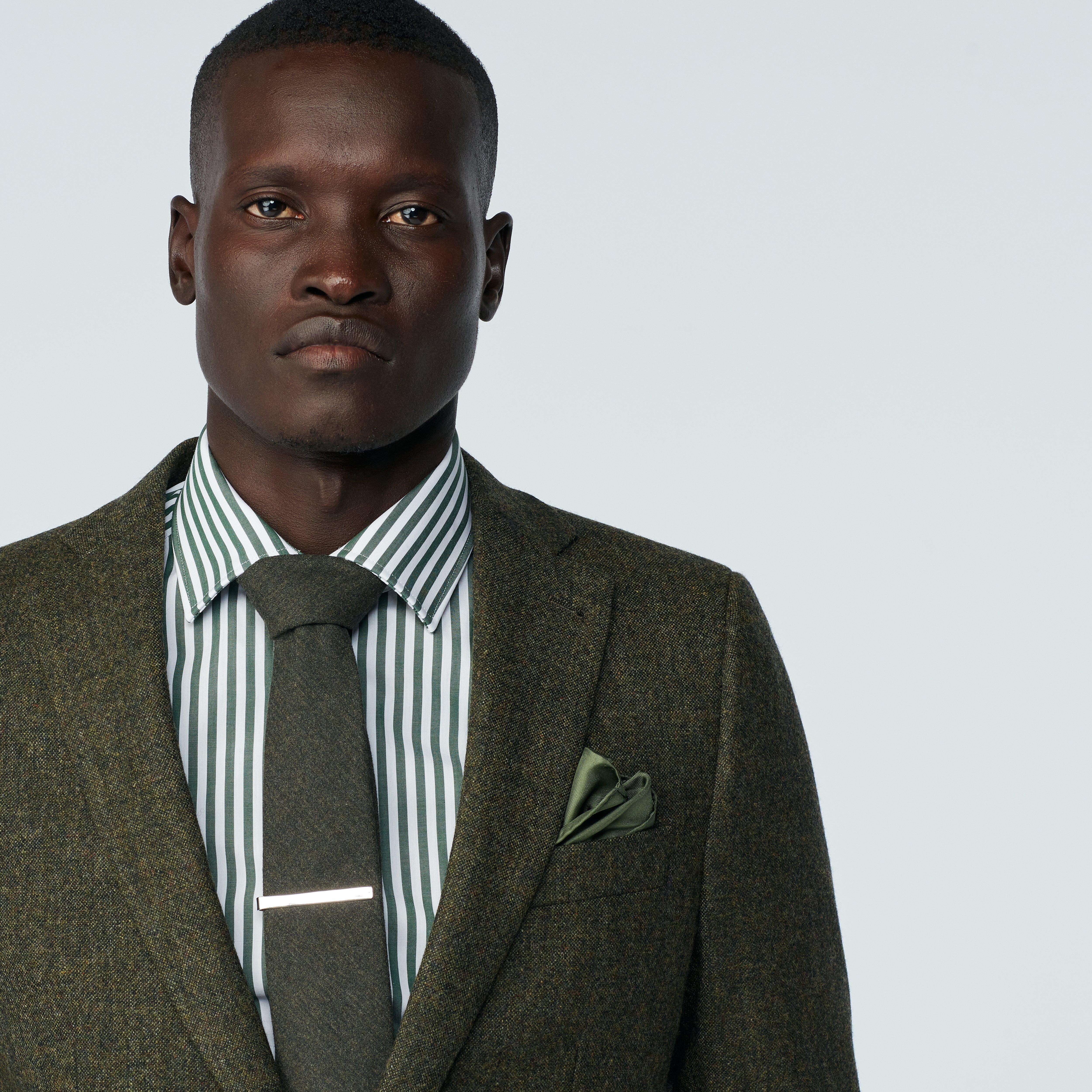 Product thumbnail 6 Olive suit - Beckenham Solid Design from british Indochino Collection