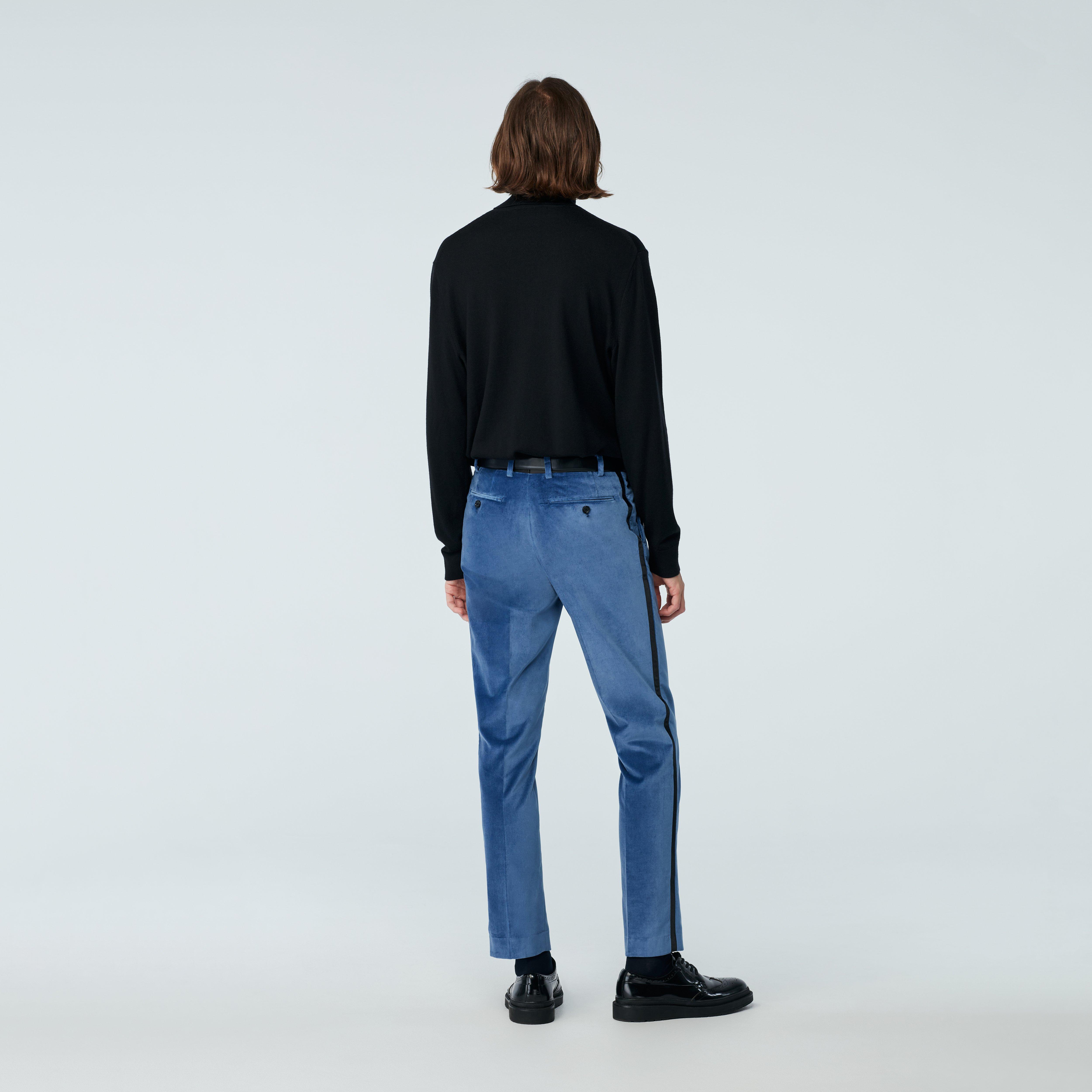 Product thumbnail 2 Blue pants - Hardford Solid Design from Tuxedo Indochino Collection