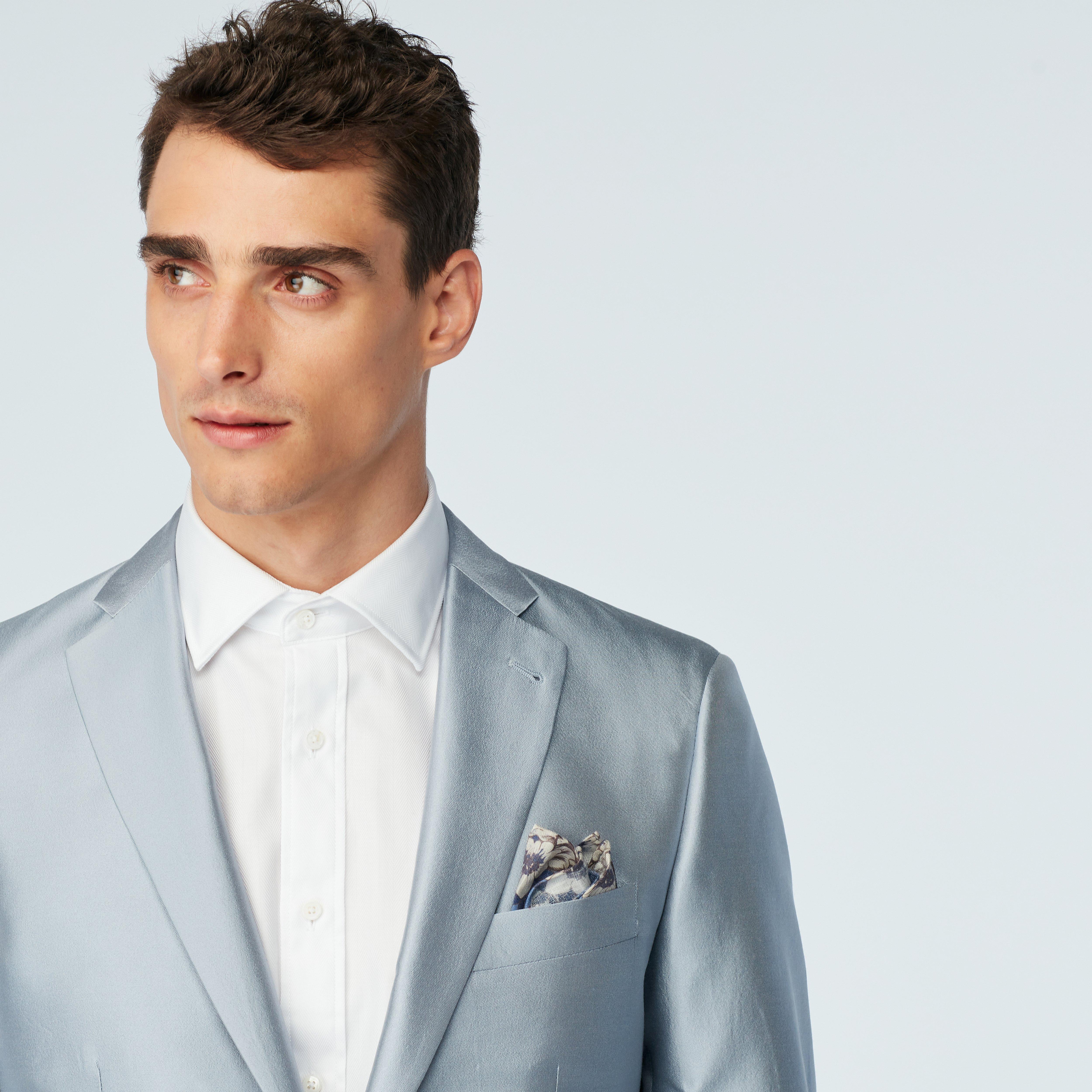 Product thumbnail 4 Gray blazer - Hythe Solid Design from Luxury Indochino Collection