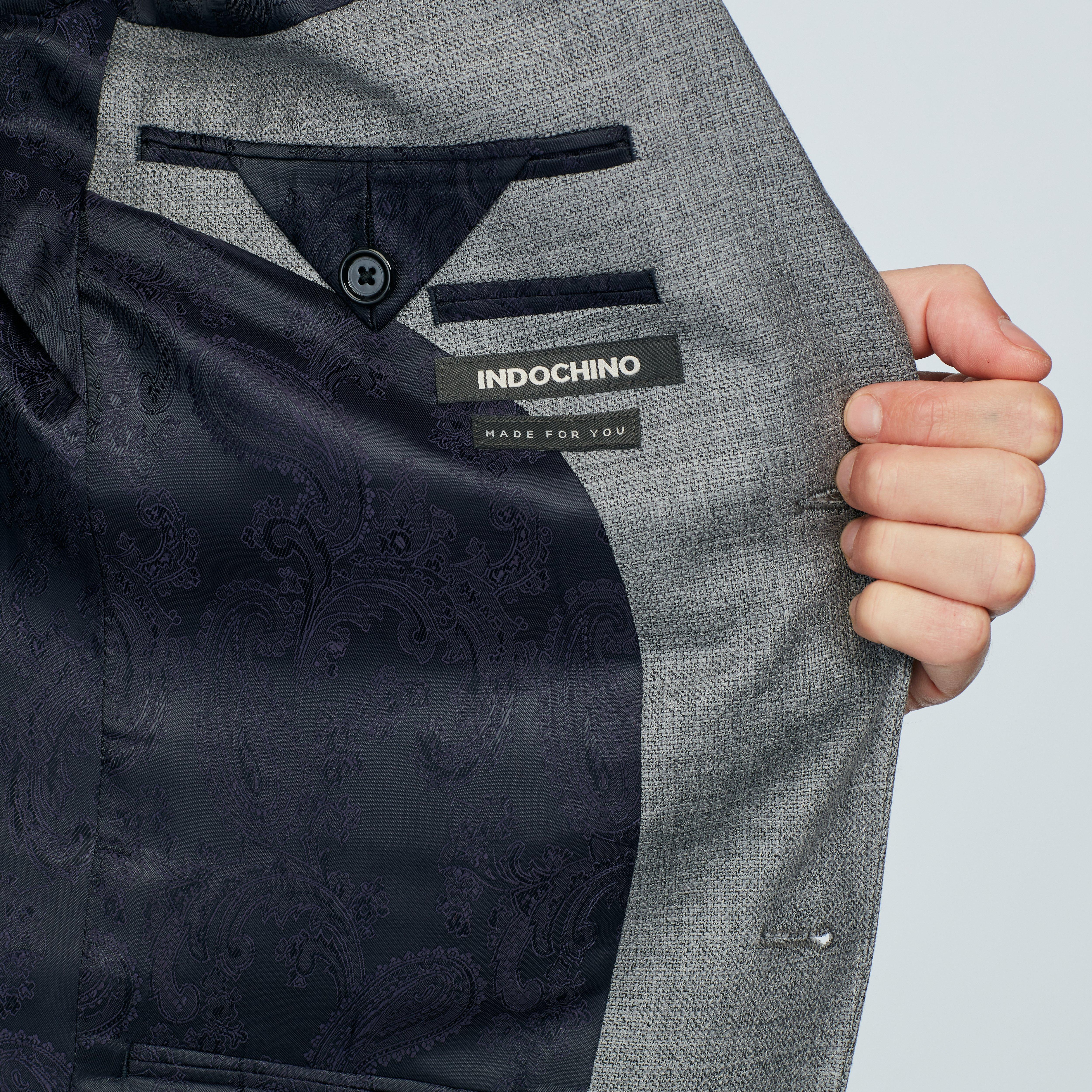 Product thumbnail 5 Gray suit - Newborough Solid Design from Indochino Collection
