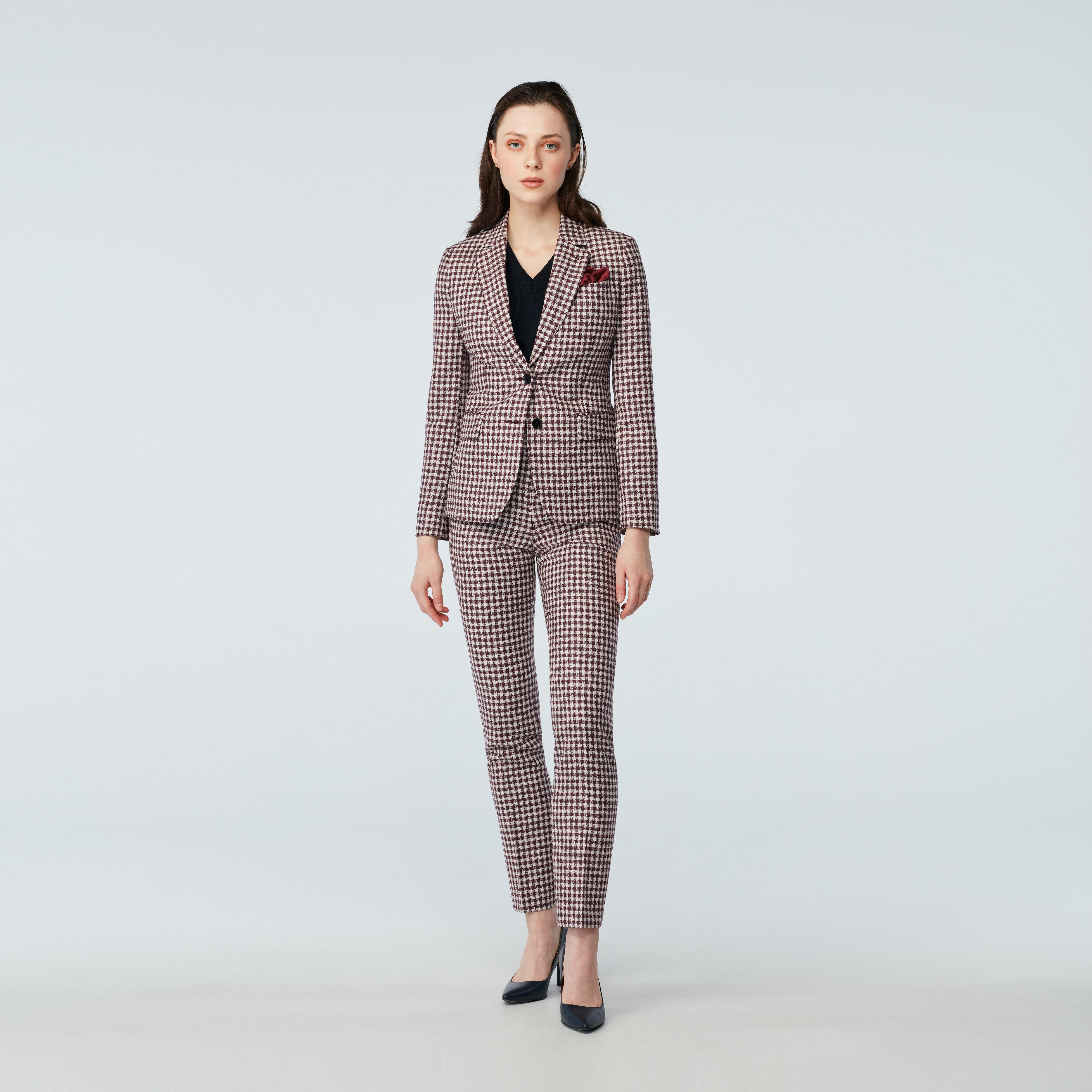 Glaston Houndstooth Brown Blazer