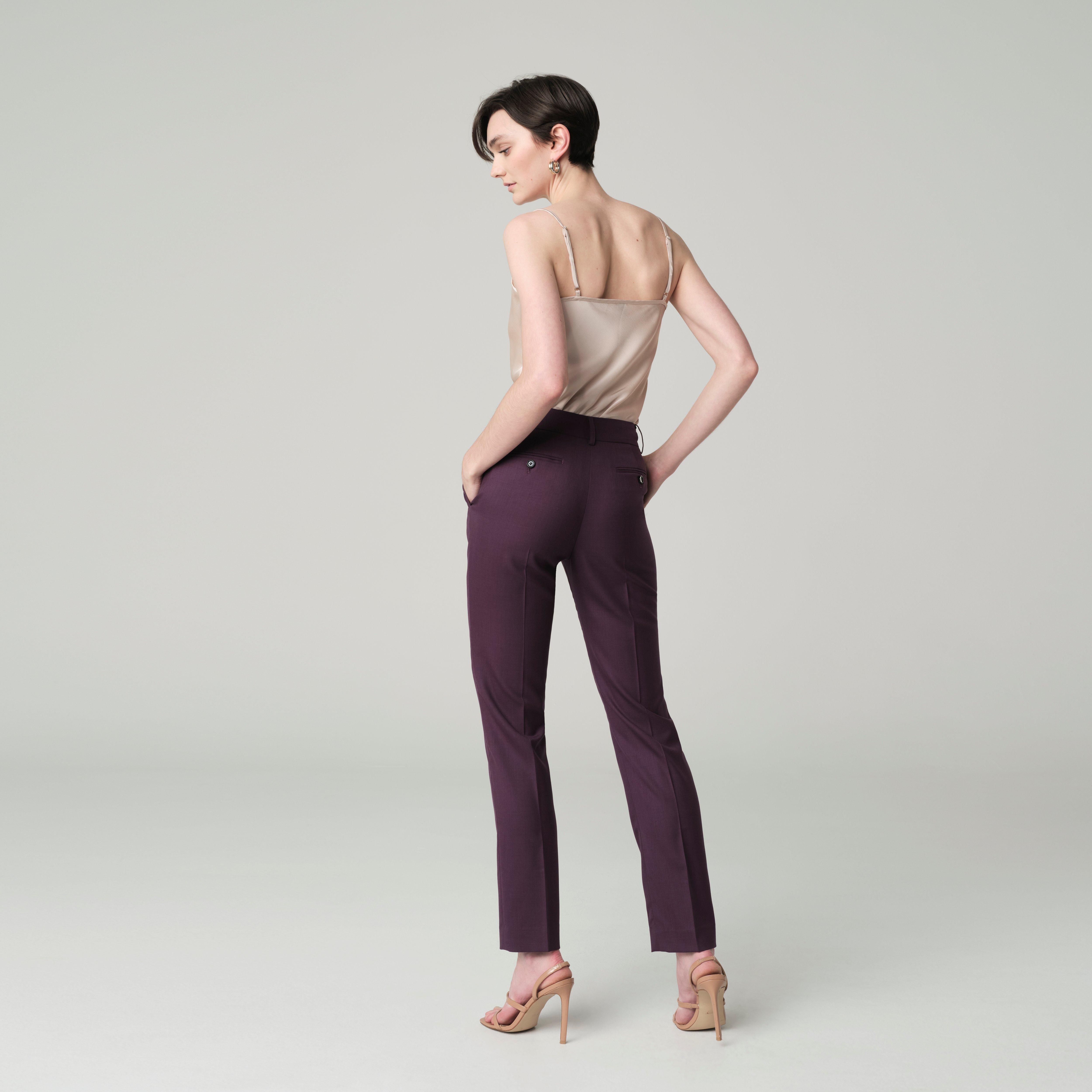 Product thumbnail 2 Purple pants women - Hayle Solid Design from Premium Indochino Collection