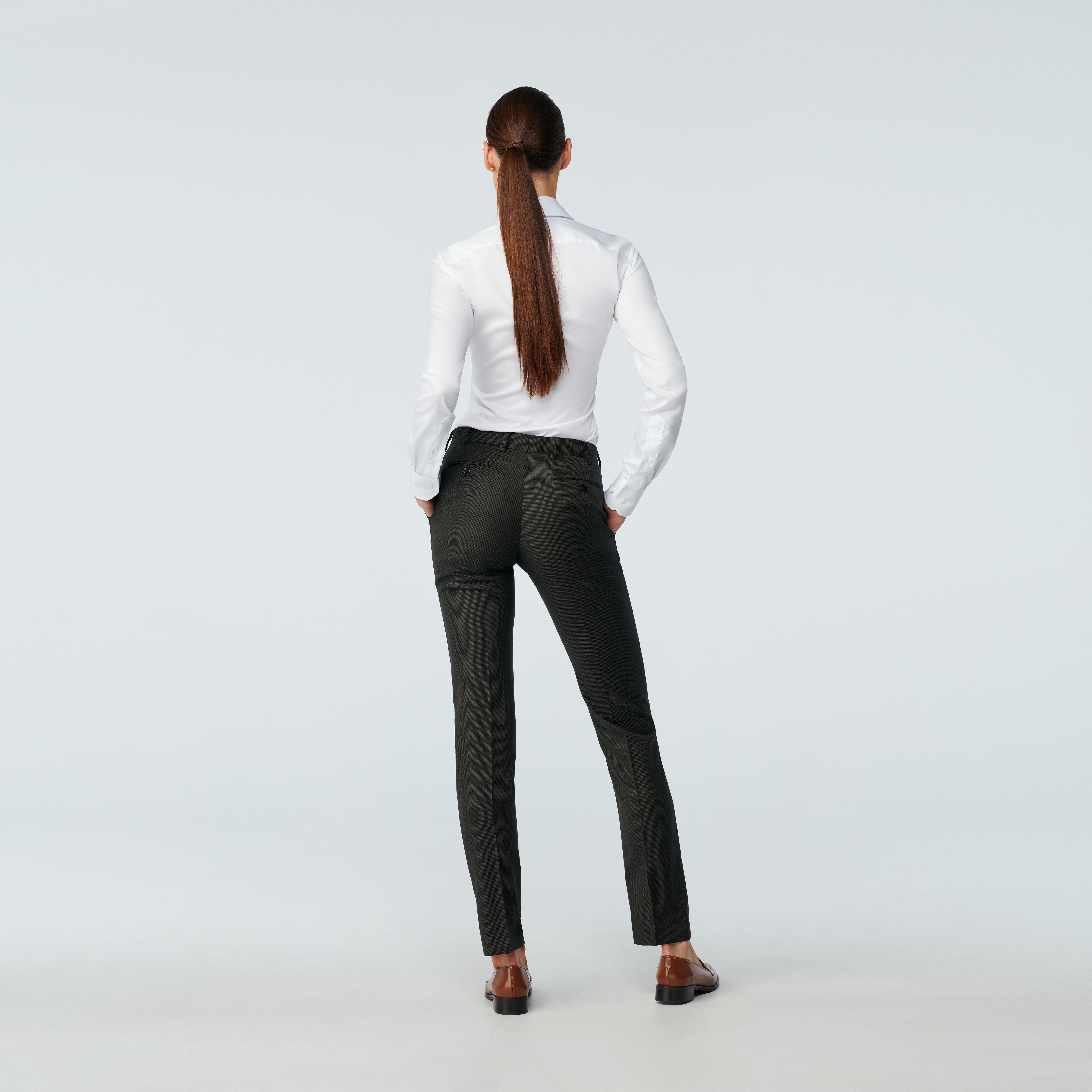 Product thumbnail 4 Olive suit women - Highbridge Solid Design from Luxury Indochino Collection