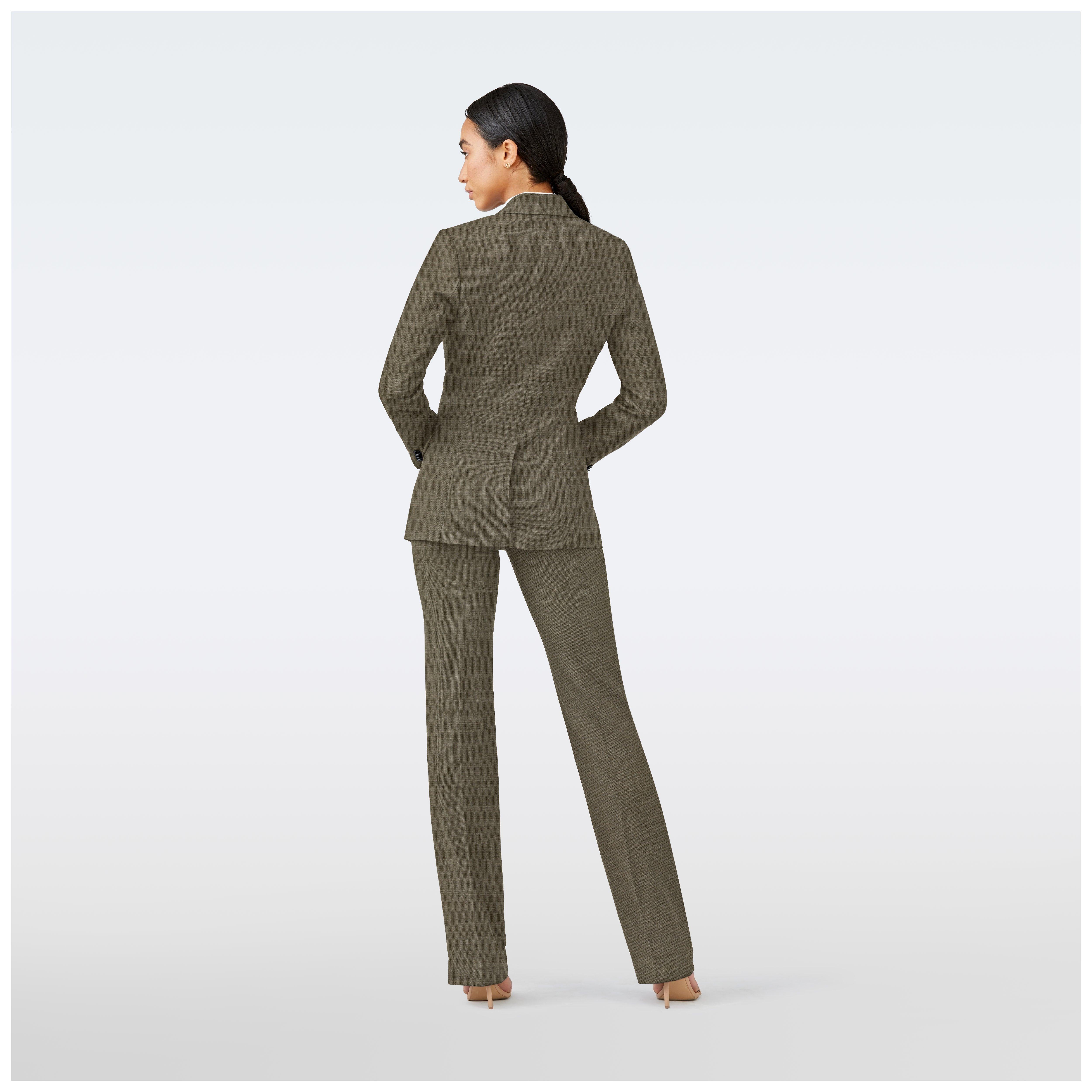 Product thumbnail 2 Olive suit women - Howell Solid Design from Luxury Indochino Collection