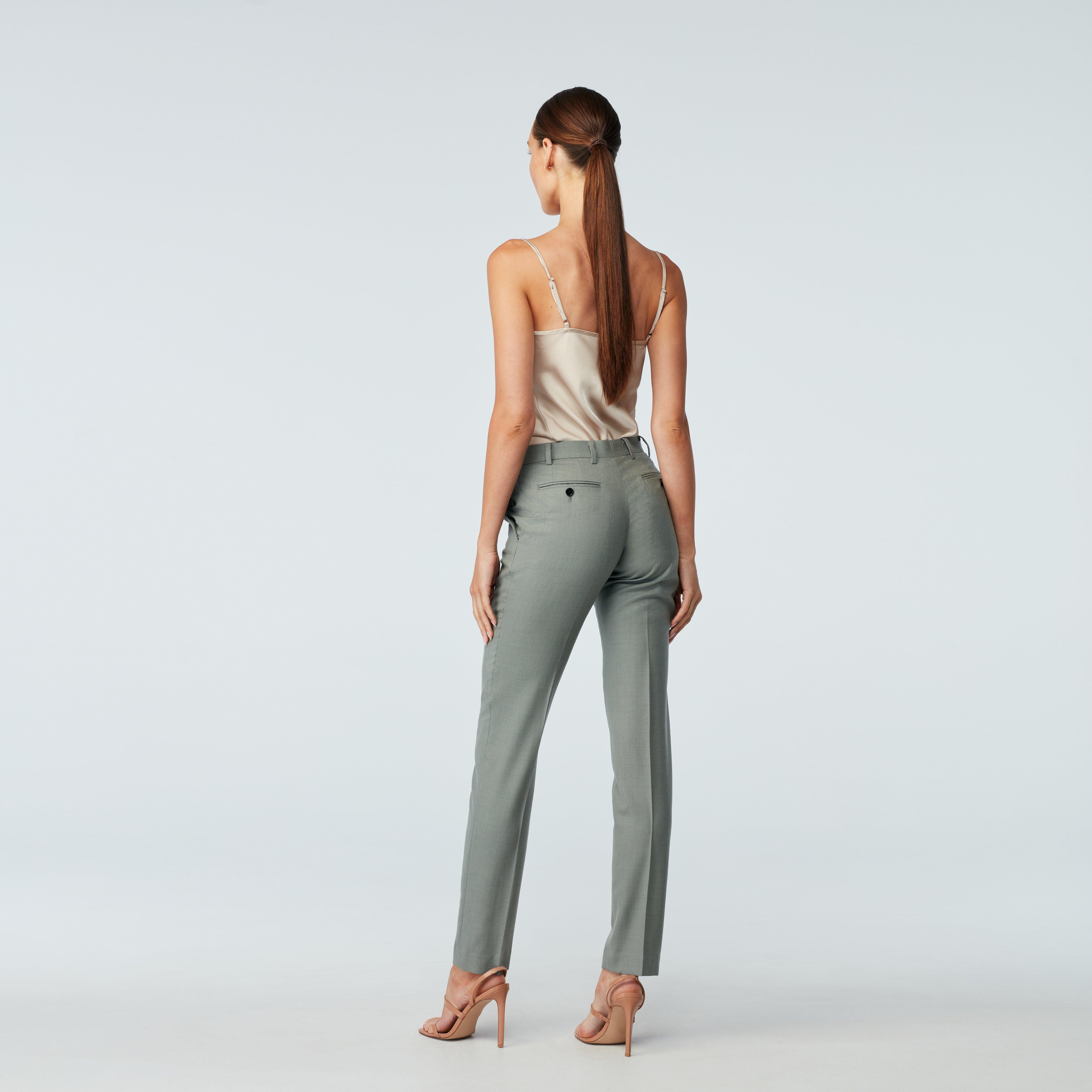 Product thumbnail 2 Green pants women - Hoxton Solid Design from Luxury Indochino Collection