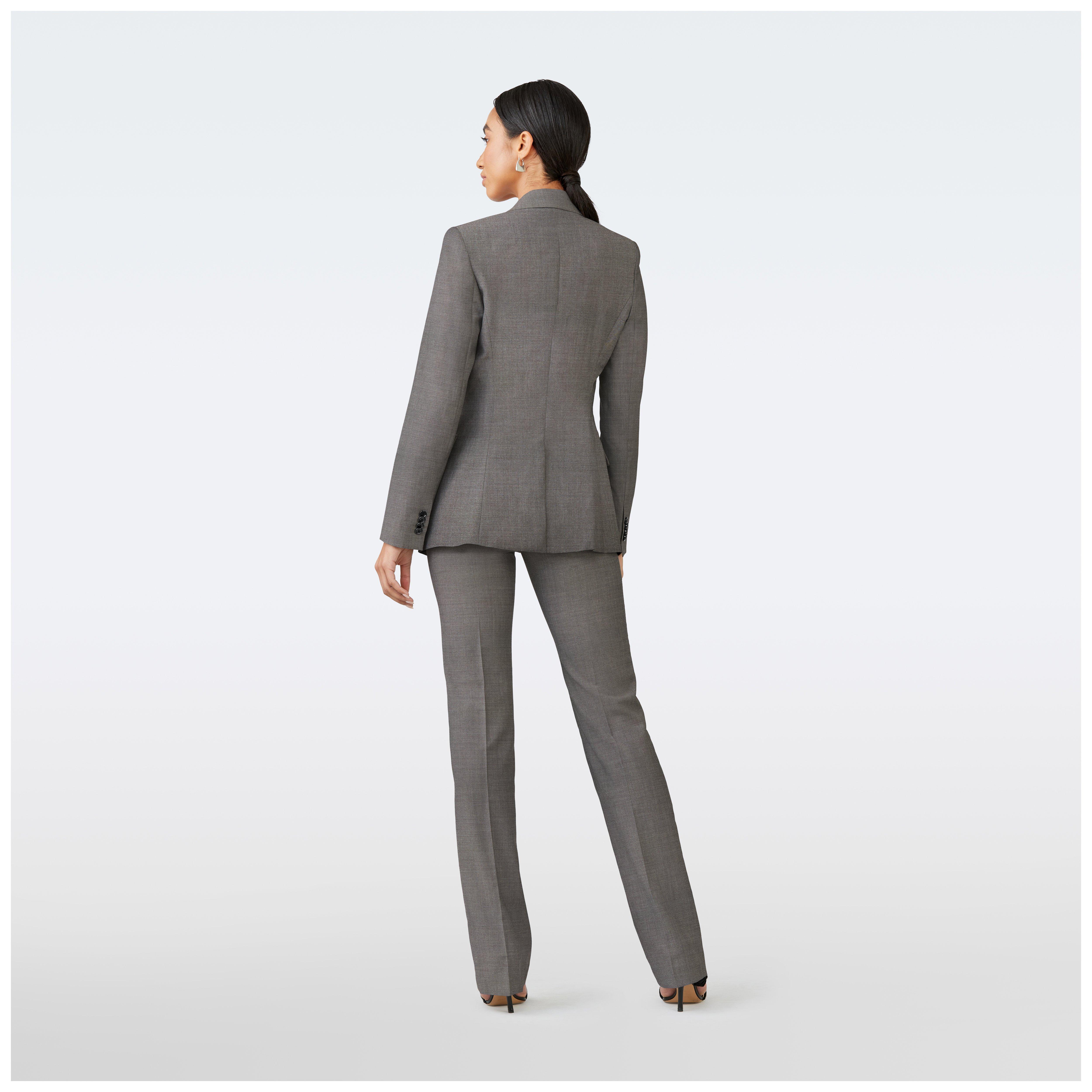 Product thumbnail 2 Gray suit women - Hoxton Solid Design from Luxury Indochino Collection