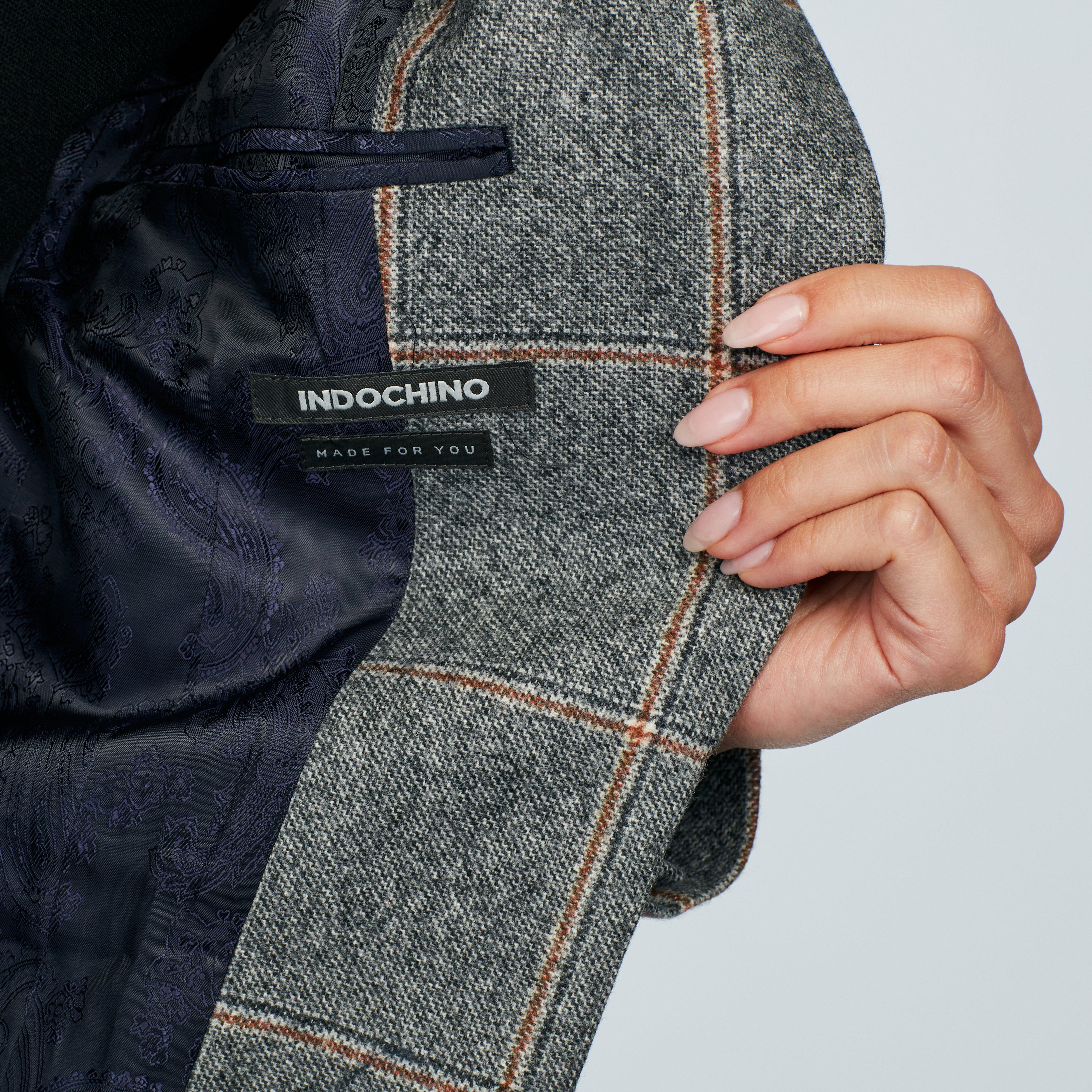 Product thumbnail 3 Gray blazer women - Molveno Checked Design from Italian Indochino Collection