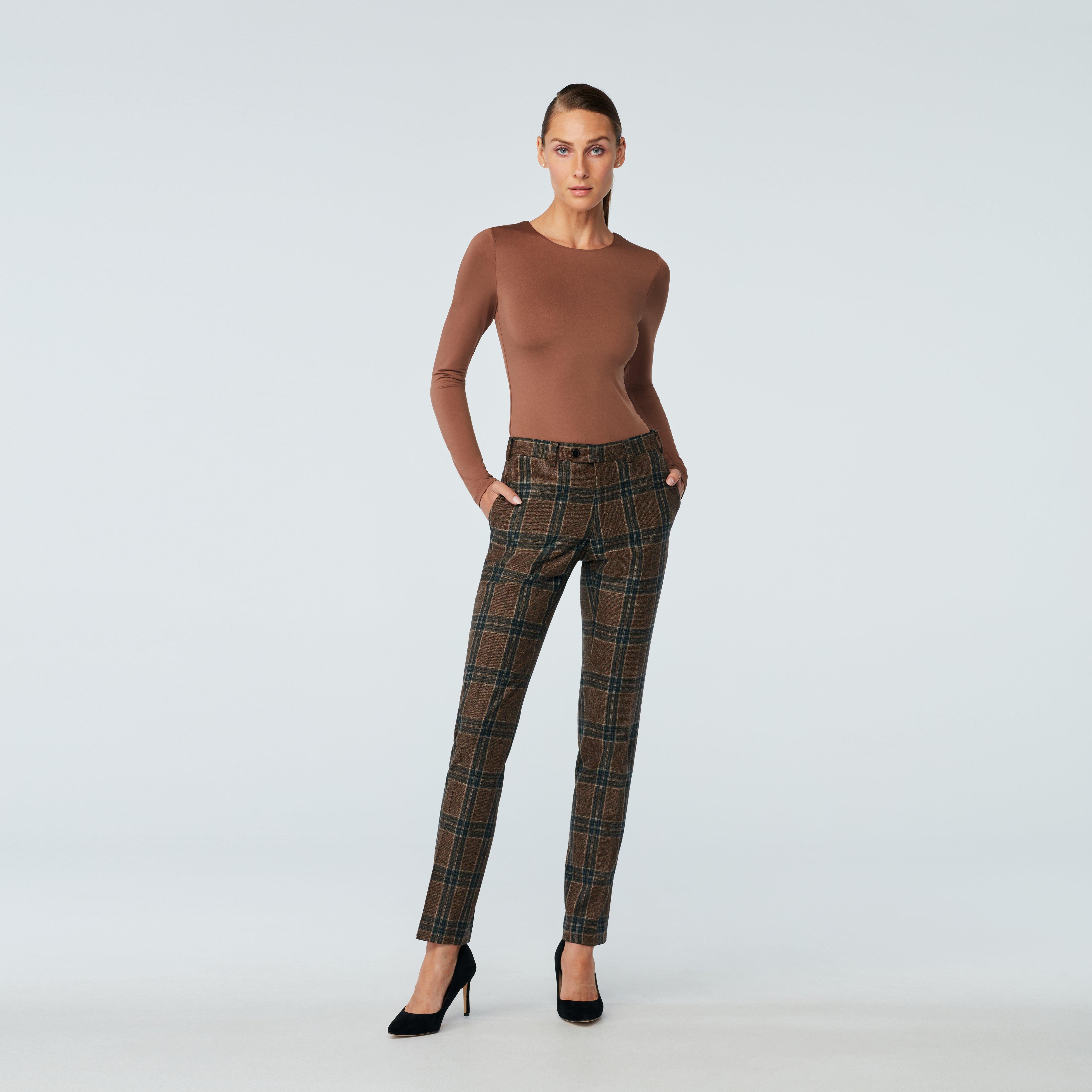 Product thumbnail 3 Brown suit women - Molveno Checked Design from Italian Indochino Collection