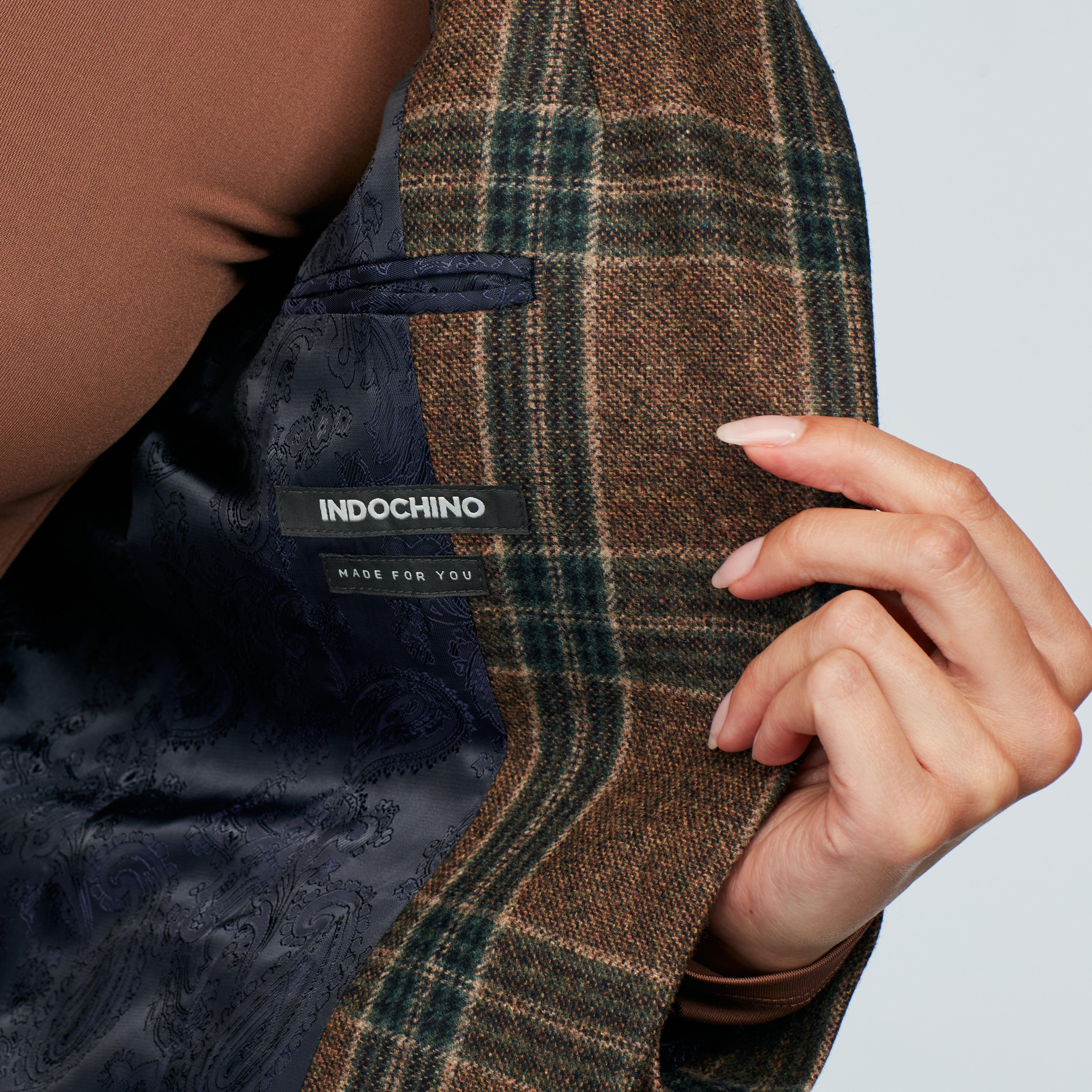 Product thumbnail 3 Brown blazer women - Molveno Checked Design from Italian Indochino Collection