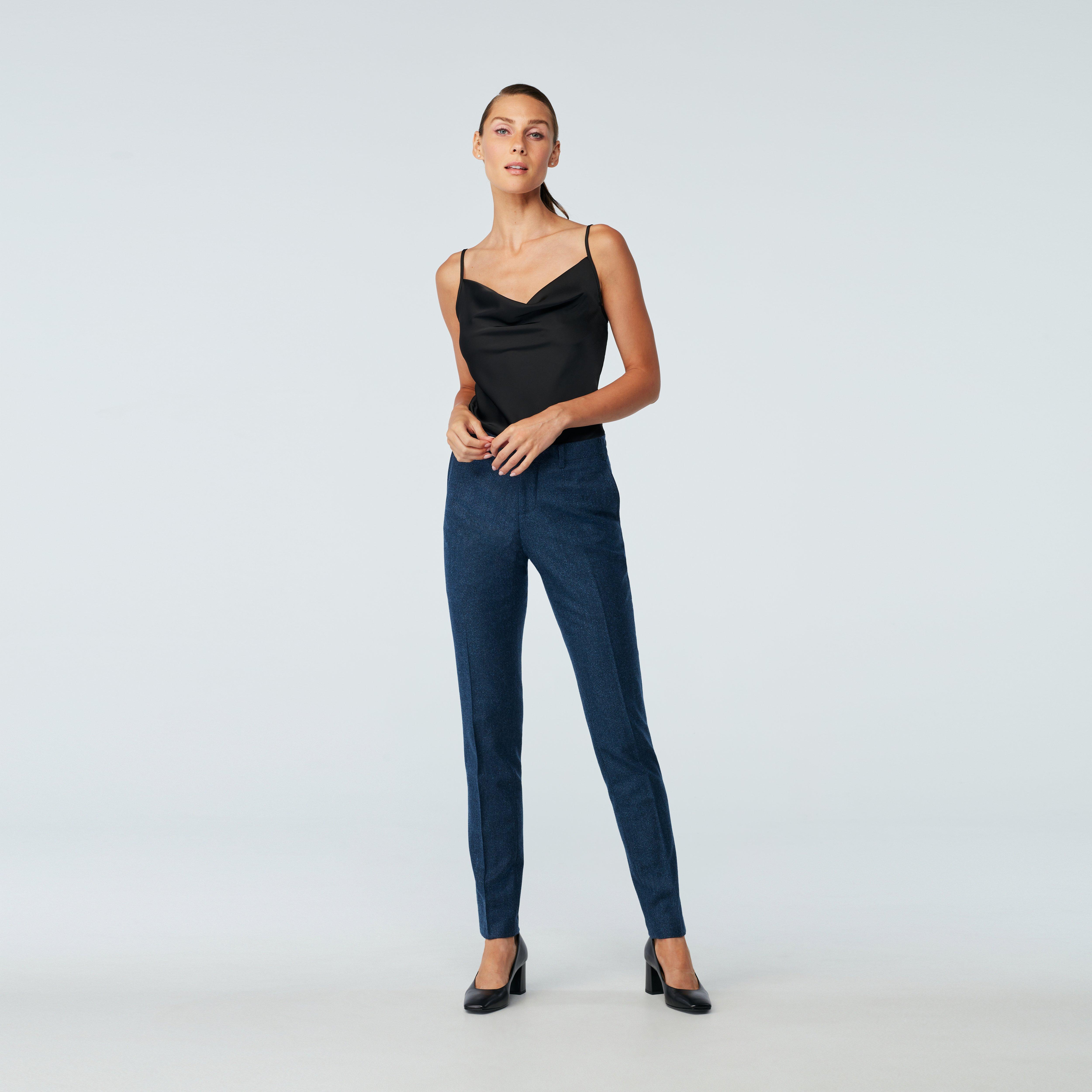 Product thumbnail 3 Blue suit women - Monterosso Solid Design from Italian Indochino Collection