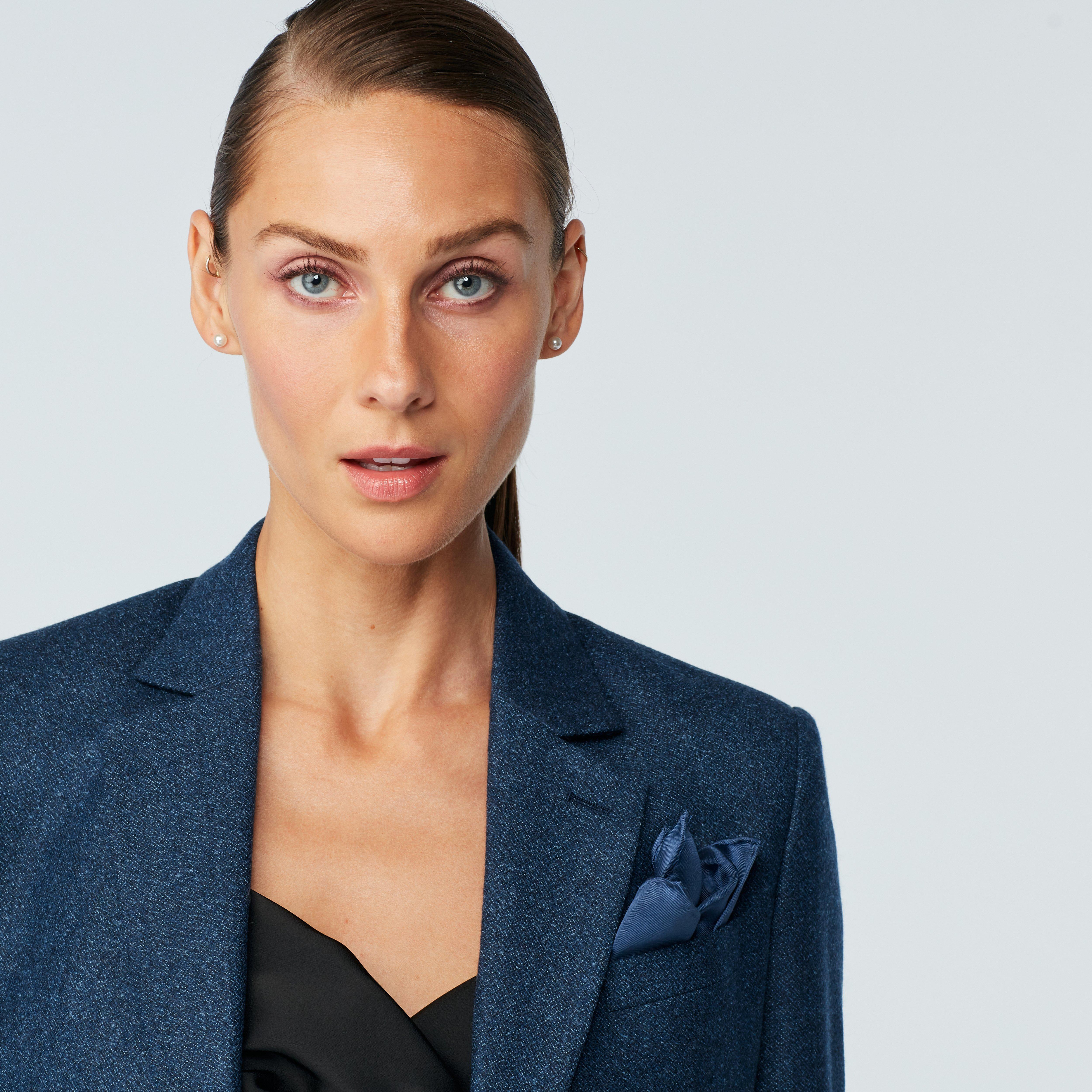 Product thumbnail 6 Blue suit women - Monterosso Solid Design from Italian Indochino Collection