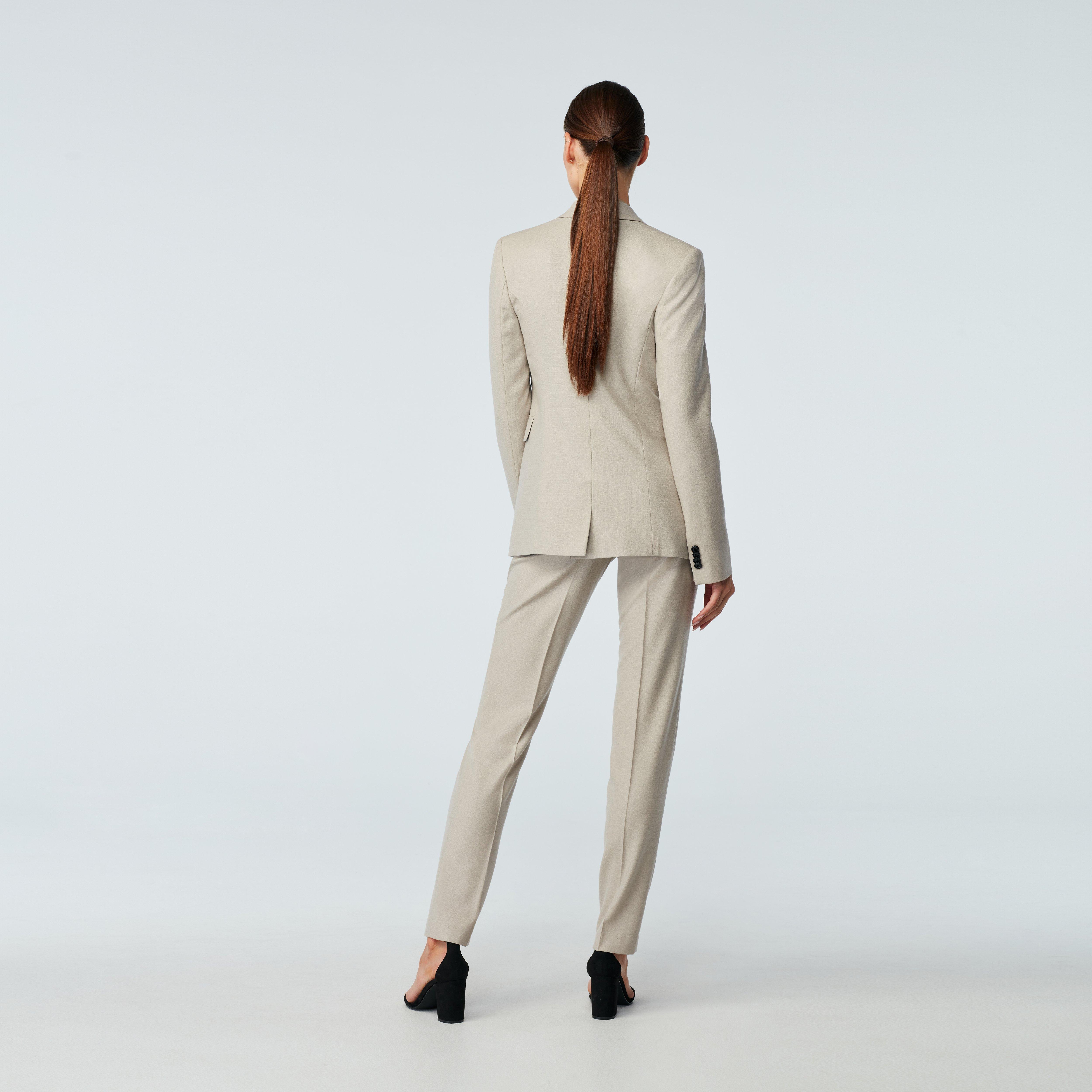 Product thumbnail 2 Cream suit women - Monza Solid Design from Italian Indochino Collection