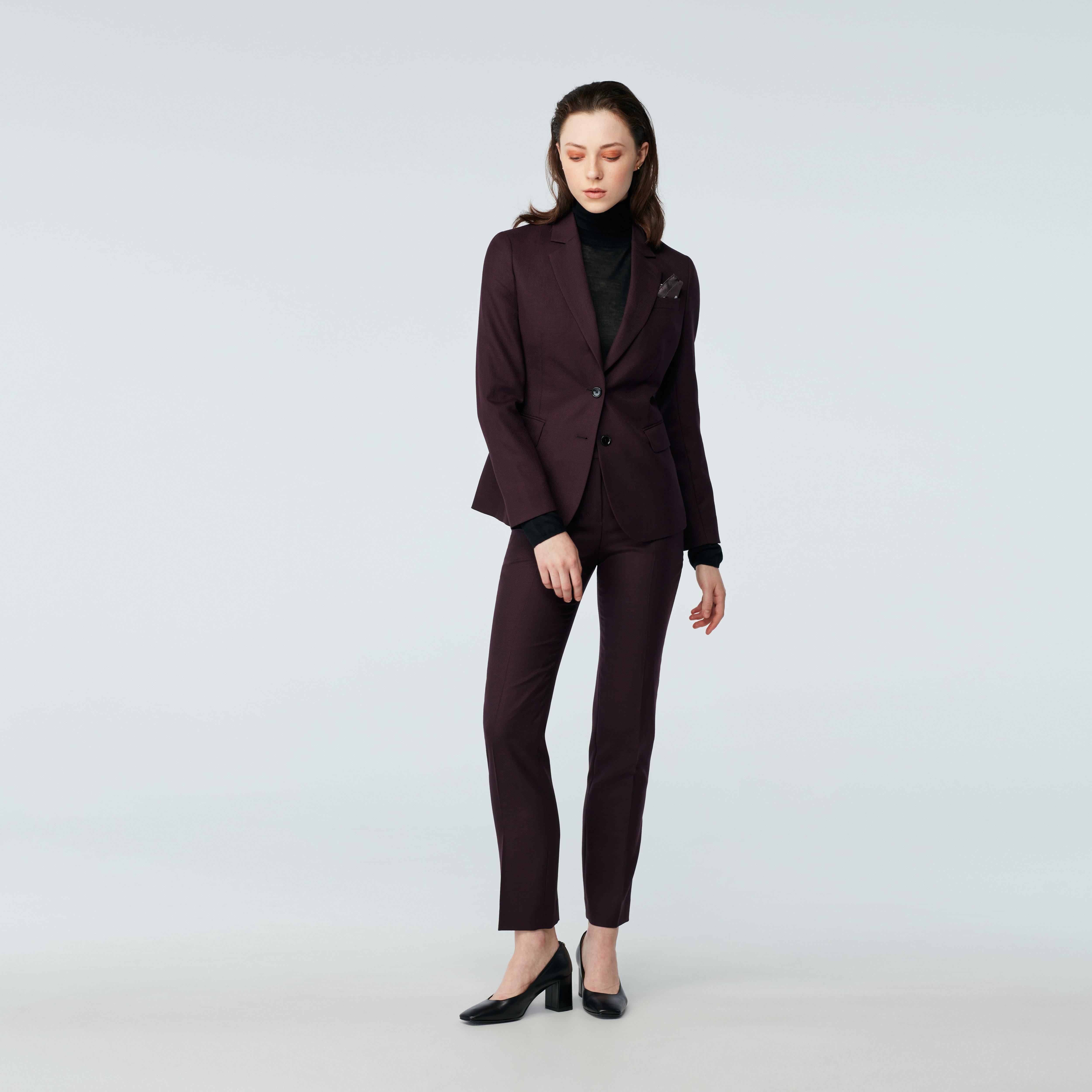 Womens hotsell maroon suit