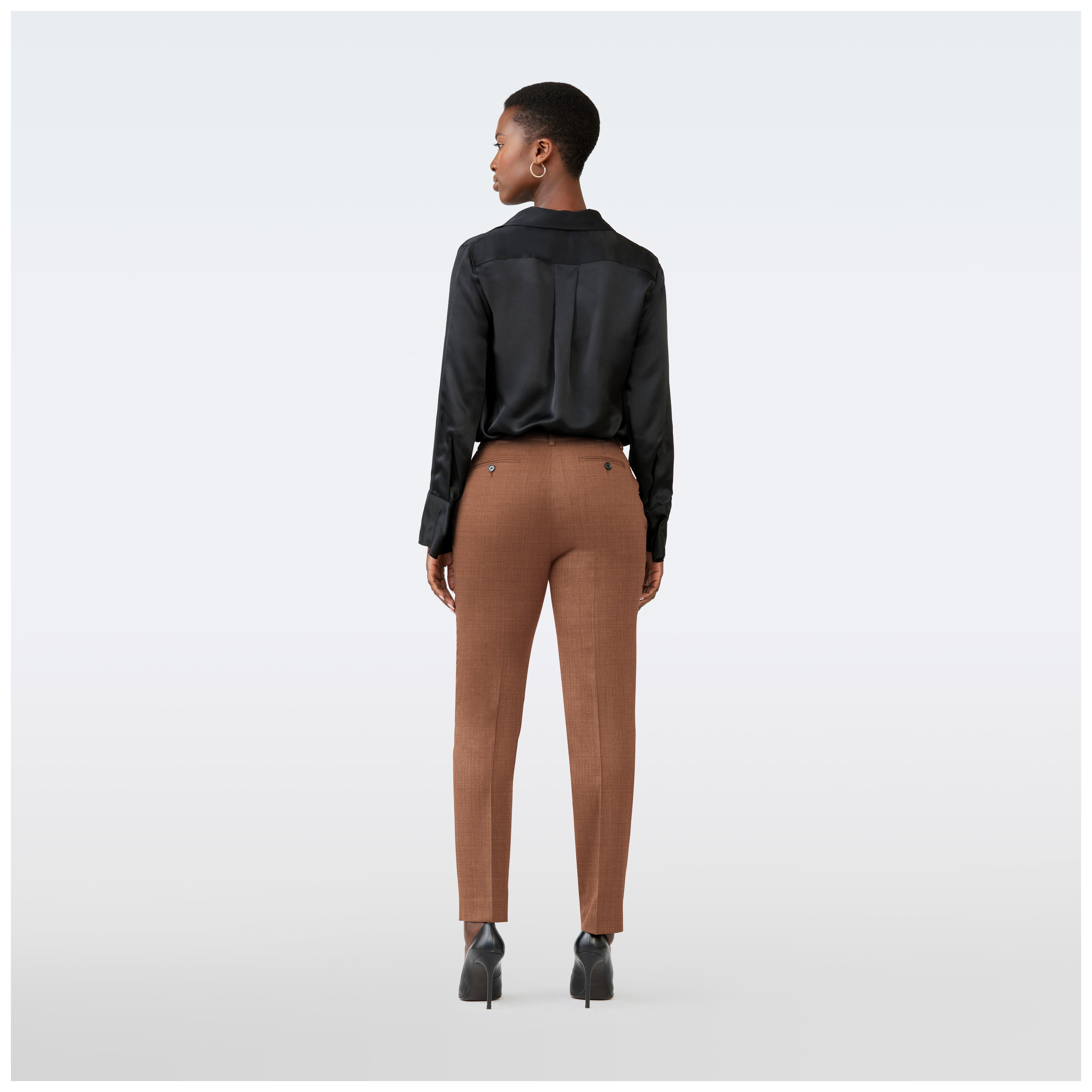 Product thumbnail 2 Brown pants women - Norwich Solid Design from Indochino Collection