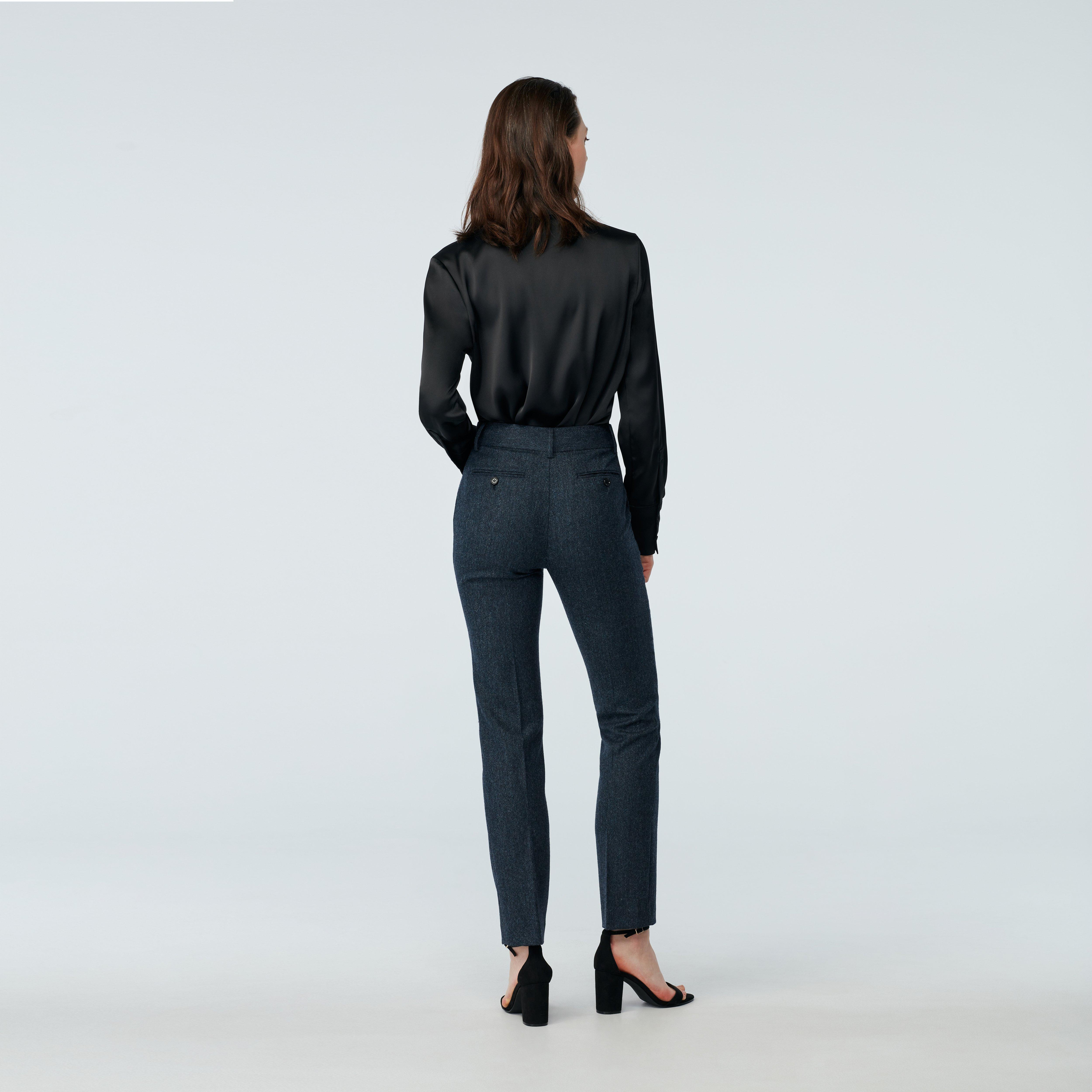Product thumbnail 2 Navy pants women - Beckenham Solid Design from british Indochino Collection