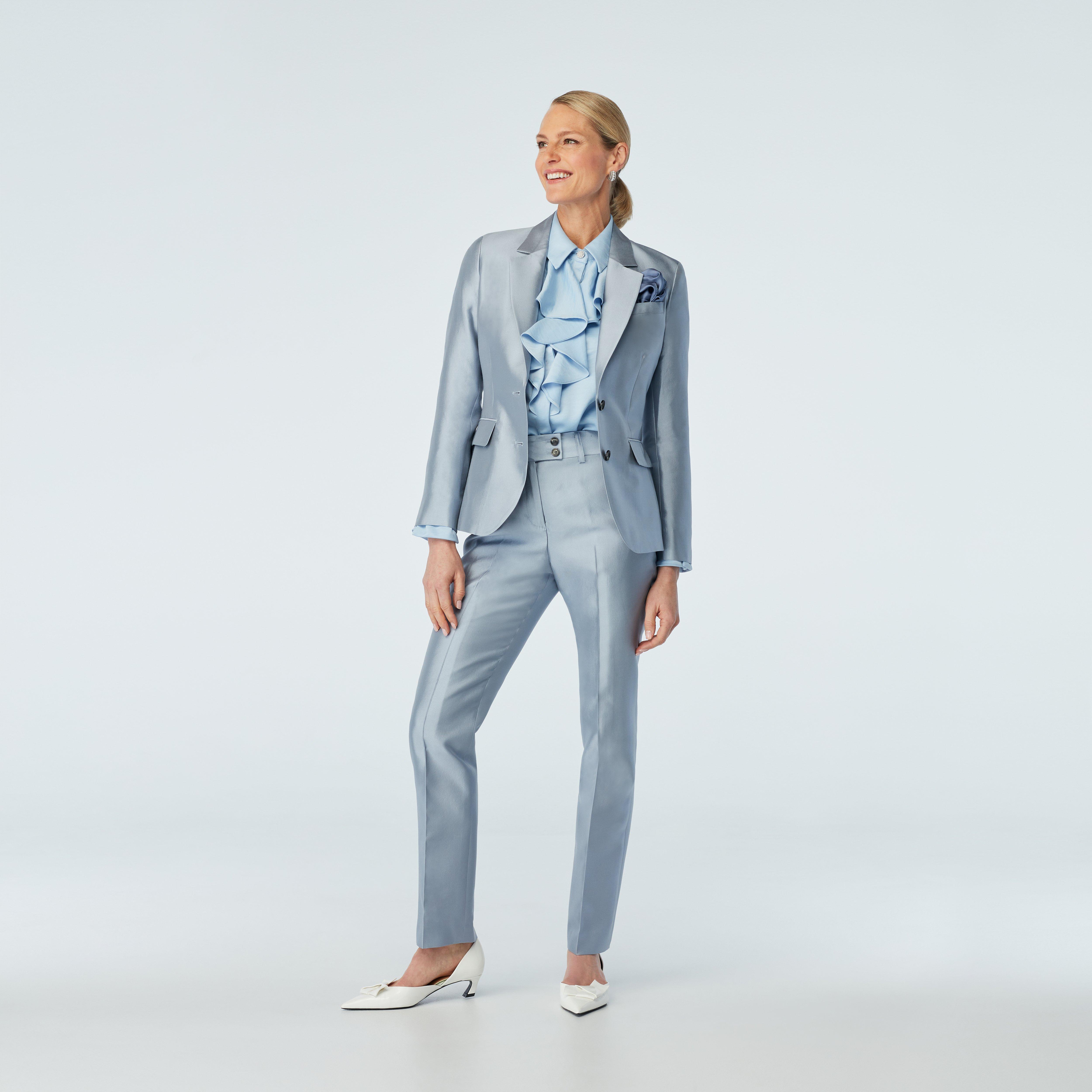 Gray suit women - Hythe Solid Design from Luxury Indochino Collection