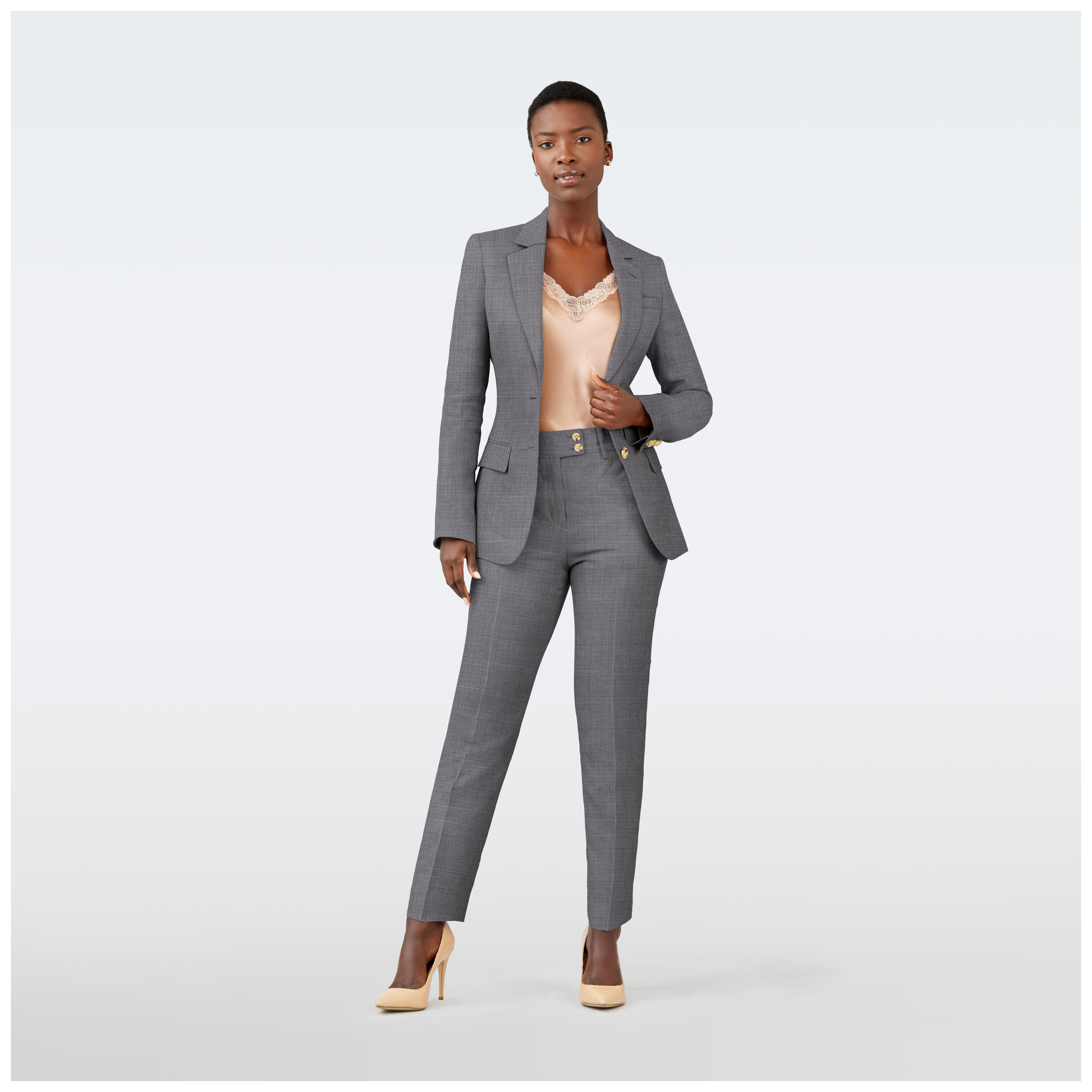 Grey womens outlet suit