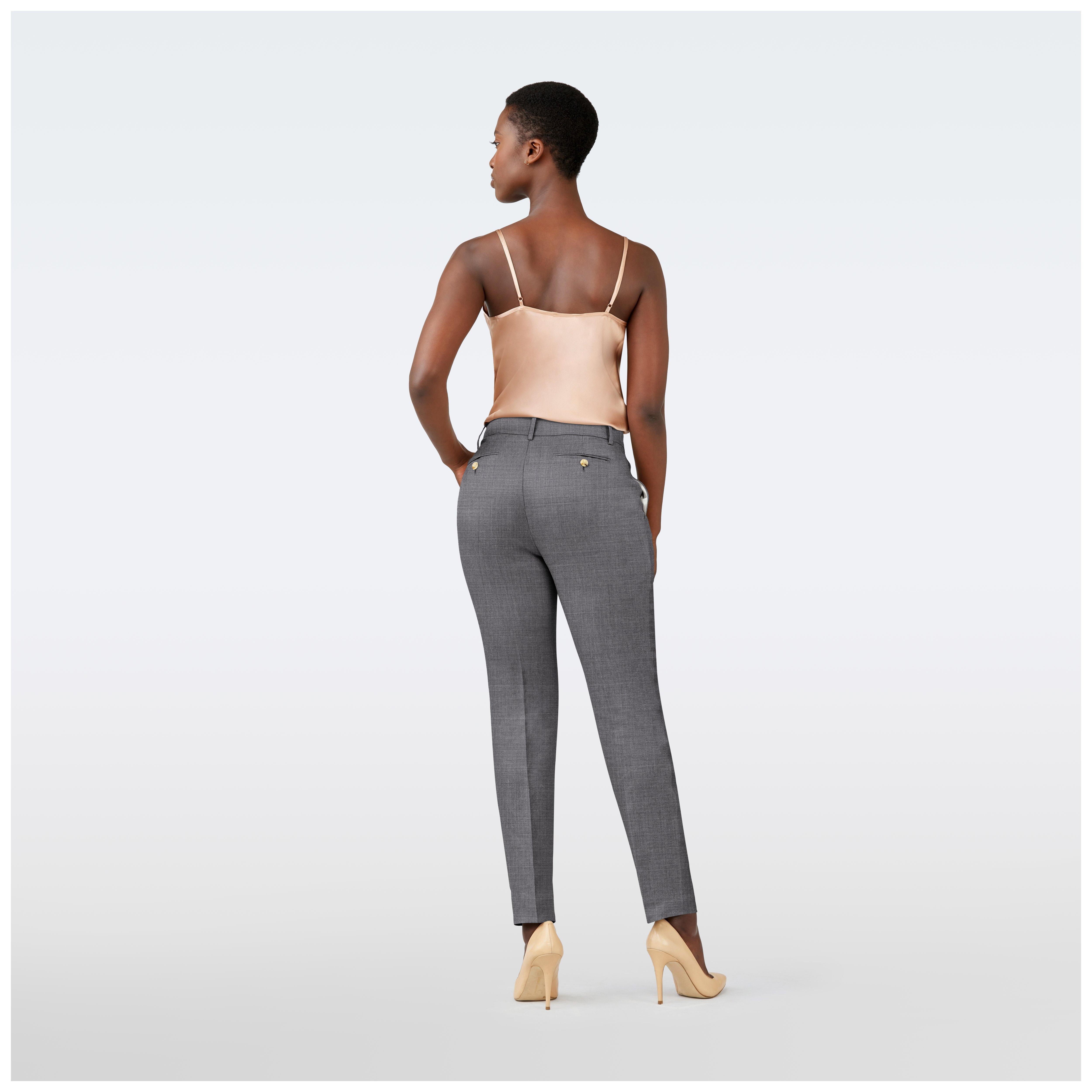 Product thumbnail 2 Gray pants women - Newborough Solid Design from Premium Indochino Collection