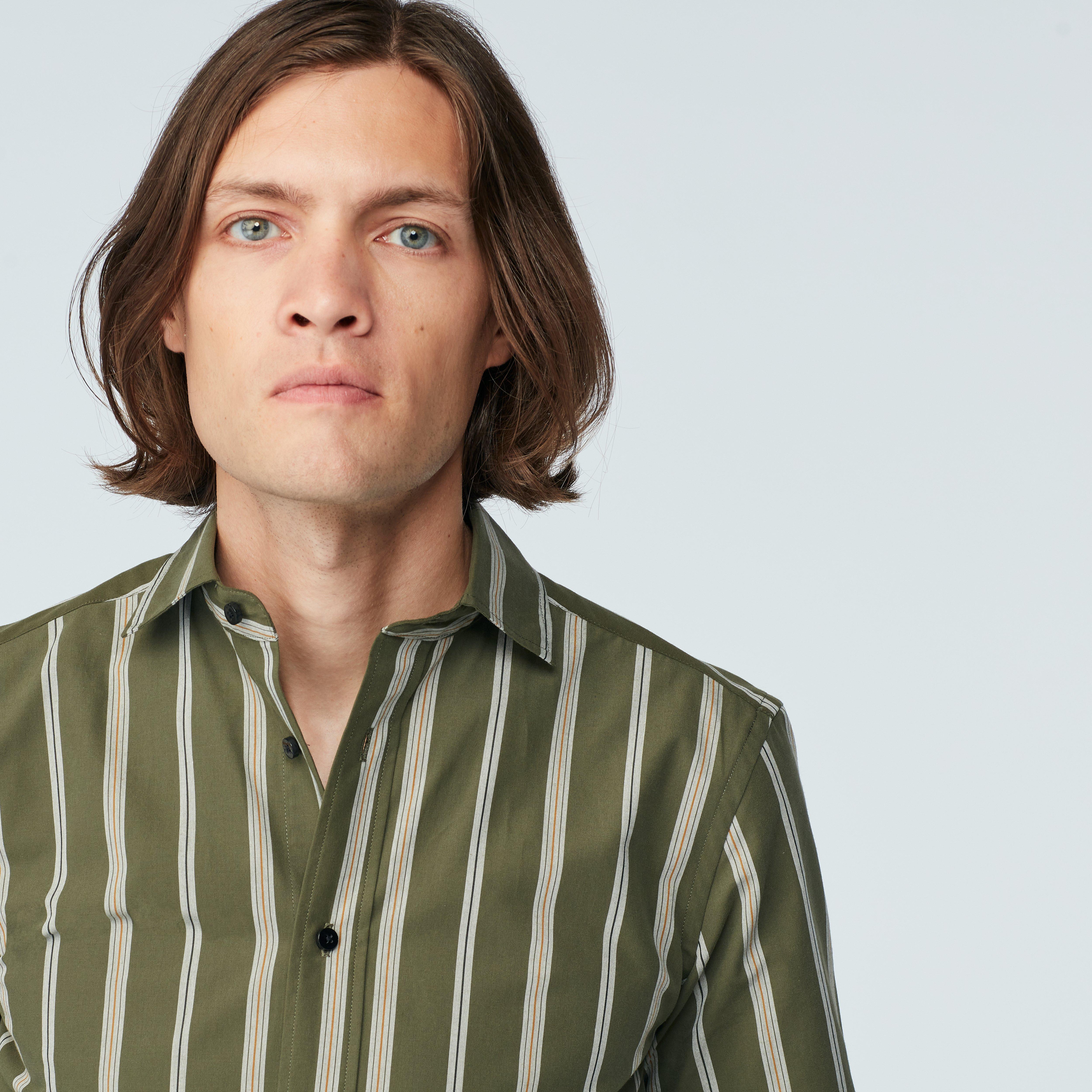 Product thumbnail 3 Green shirt - Striped Design from Seasonal Indochino Collection