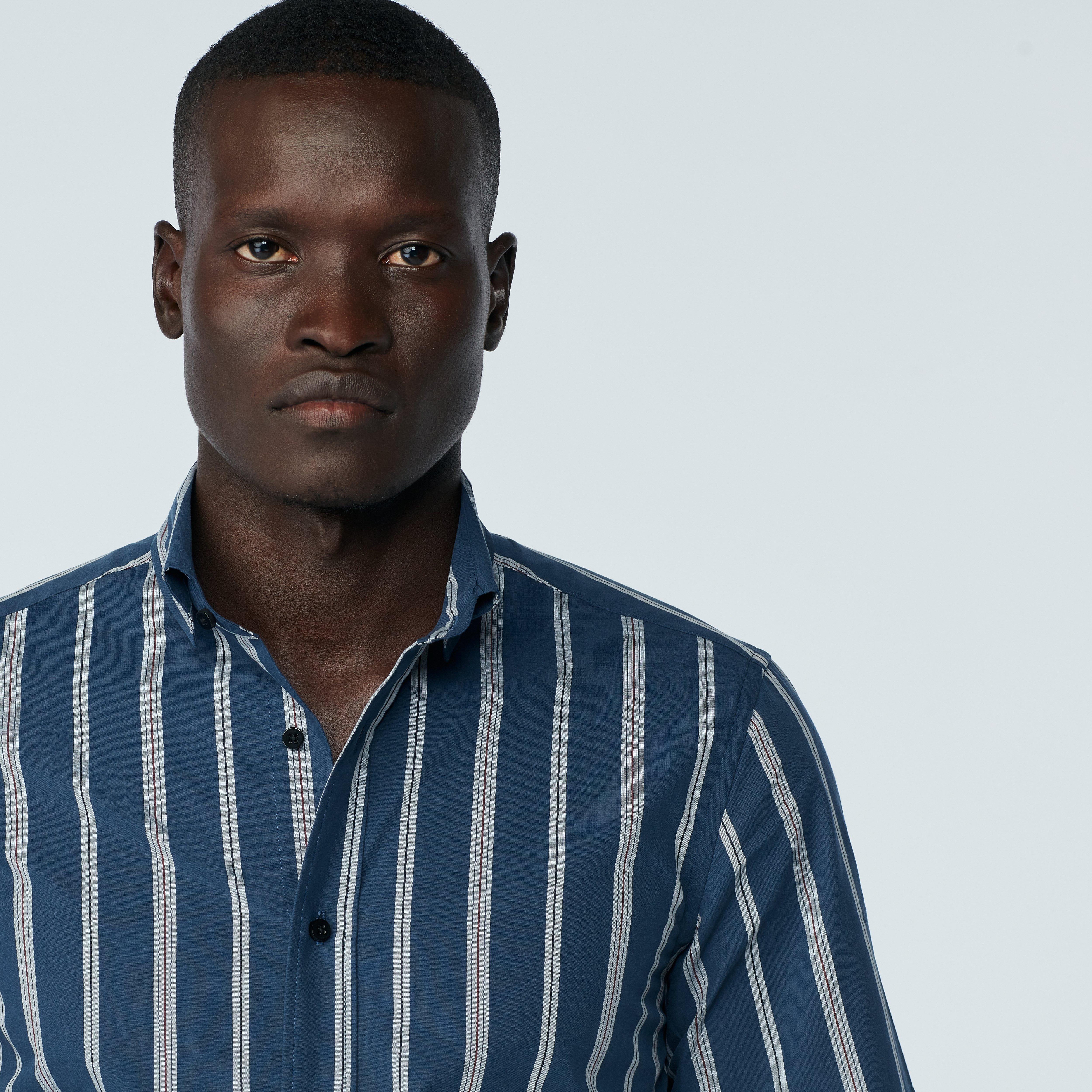 Product thumbnail 3 Navy shirt - Striped Design from Seasonal Indochino Collection