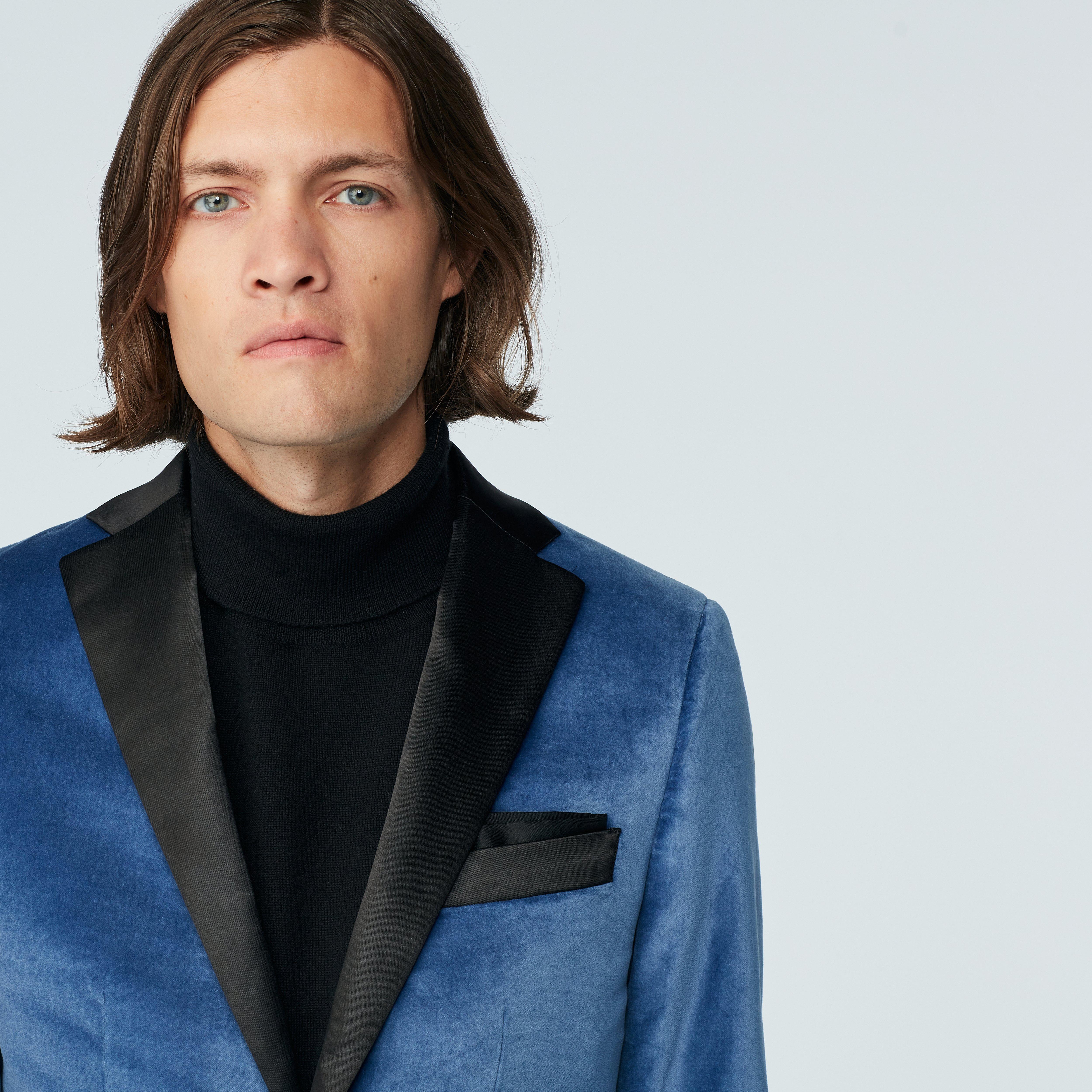 Product thumbnail 4 Blue blazer - Hardford Solid Design from Tuxedo Indochino Collection