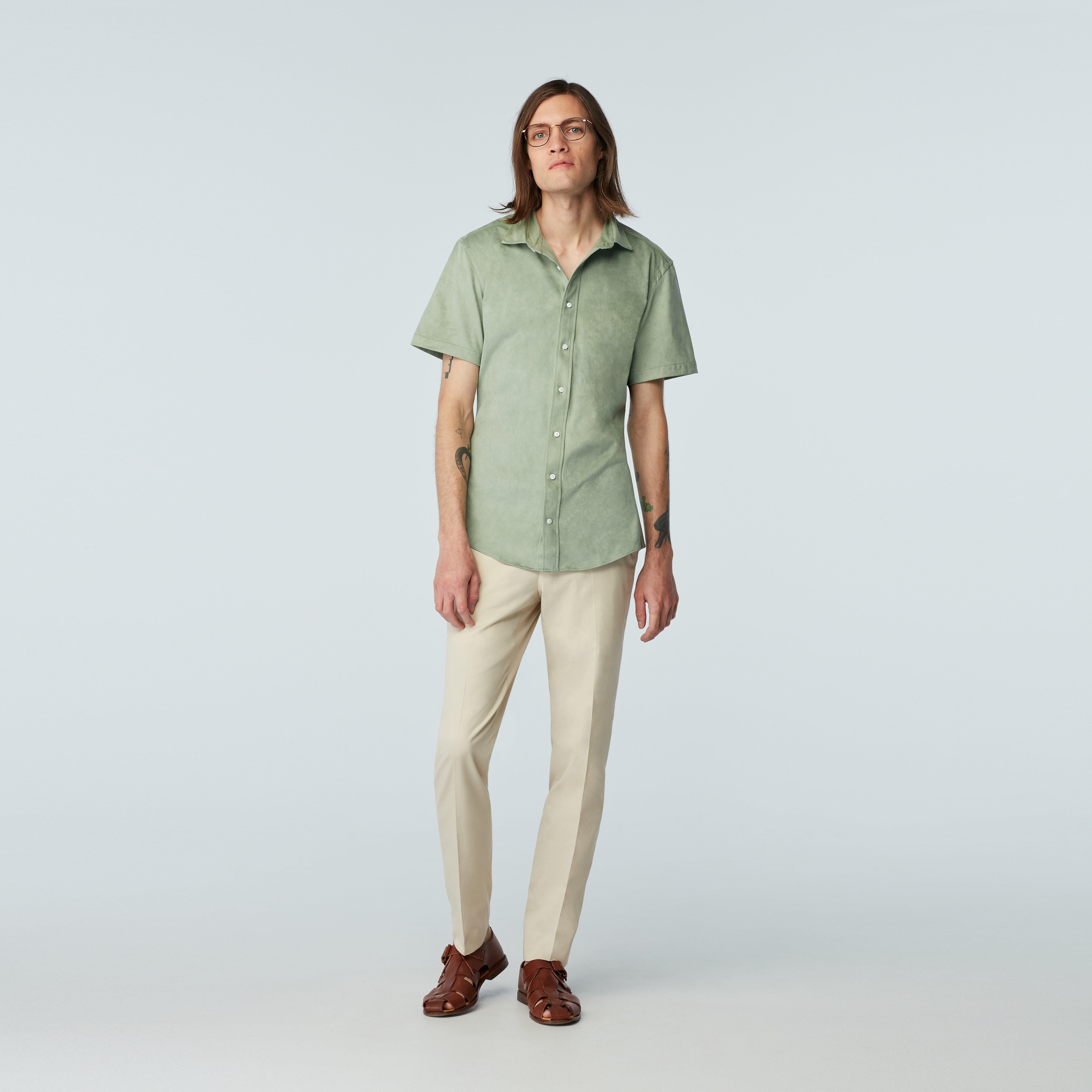 Green shirt - Solid Design from Indochino Collection