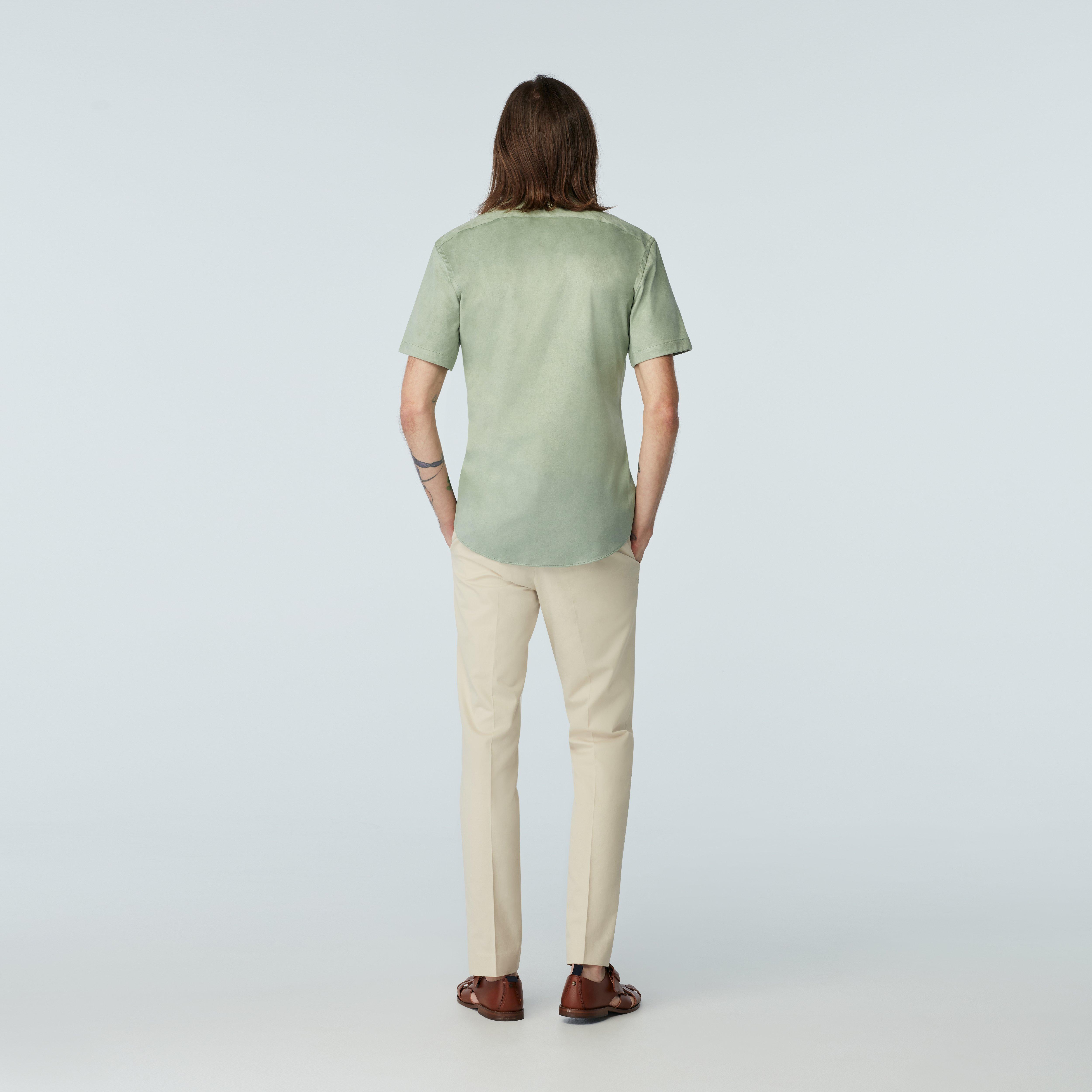 Product thumbnail 2 Green shirt - Solid Design from Indochino Collection